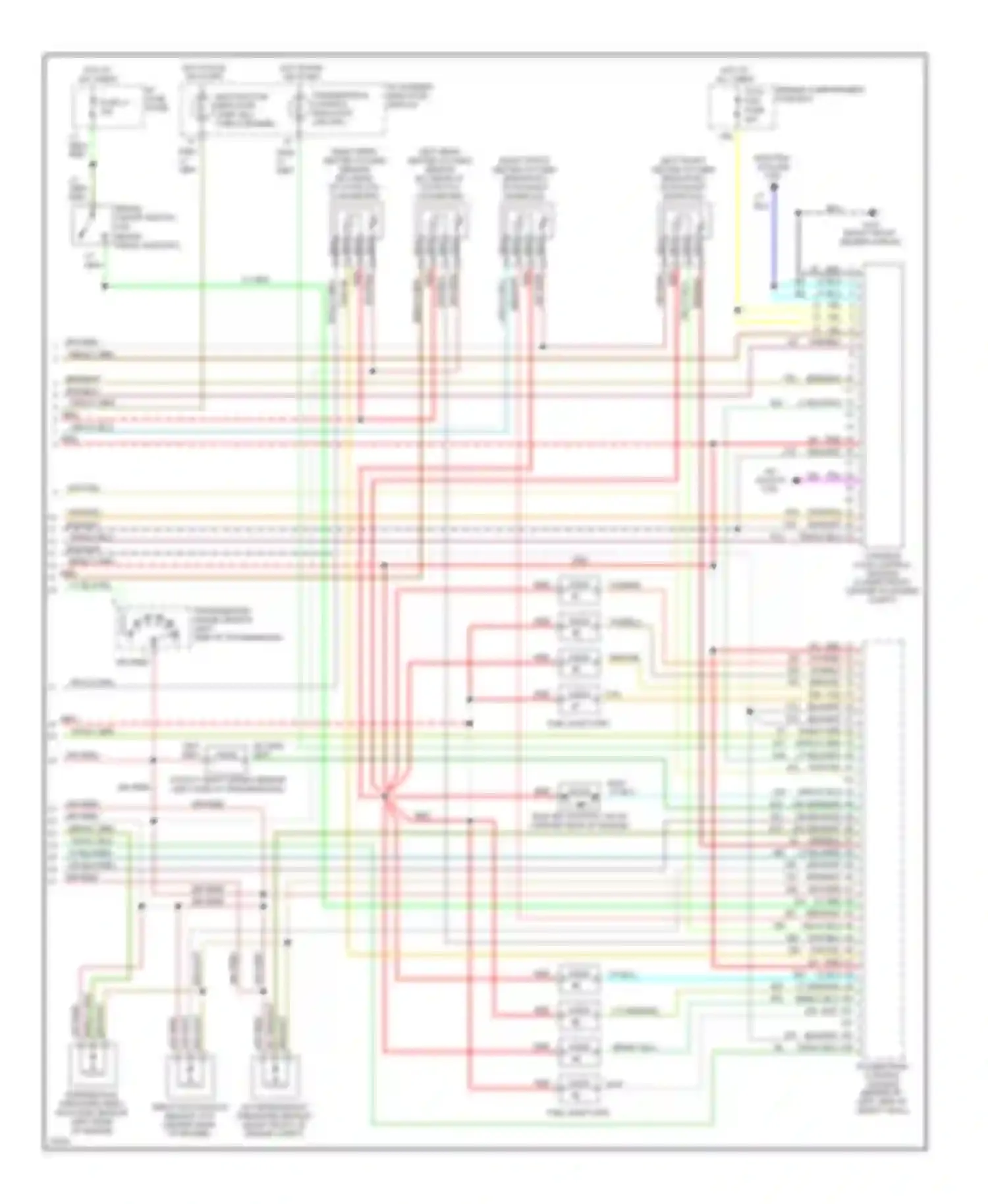 Mark Lincoln I (1992-1998): Wiring diagram engine performance 4.6ls (3 of 3)