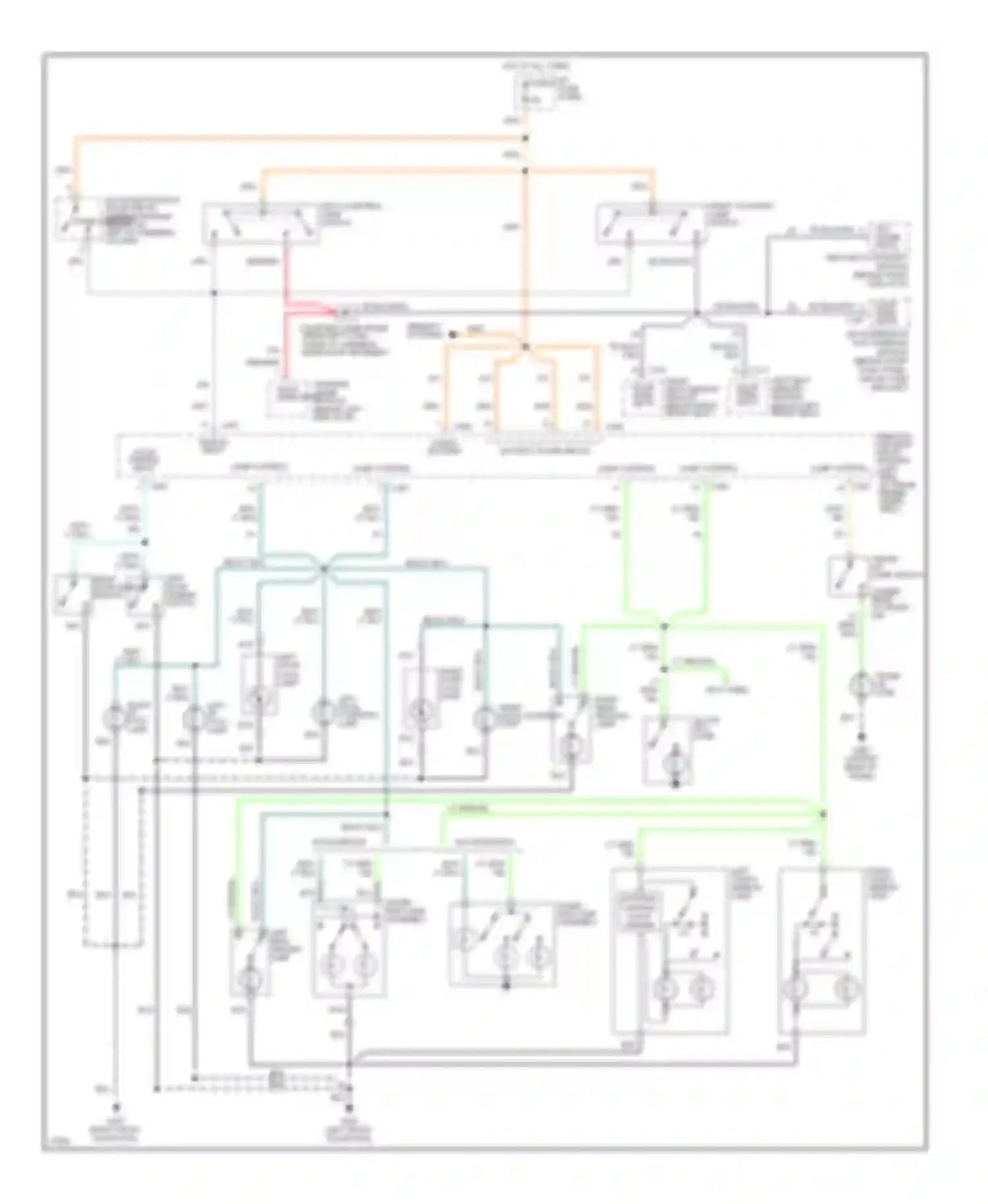 Mark Lincoln I (1992-1998): Courtesy lamps circuit