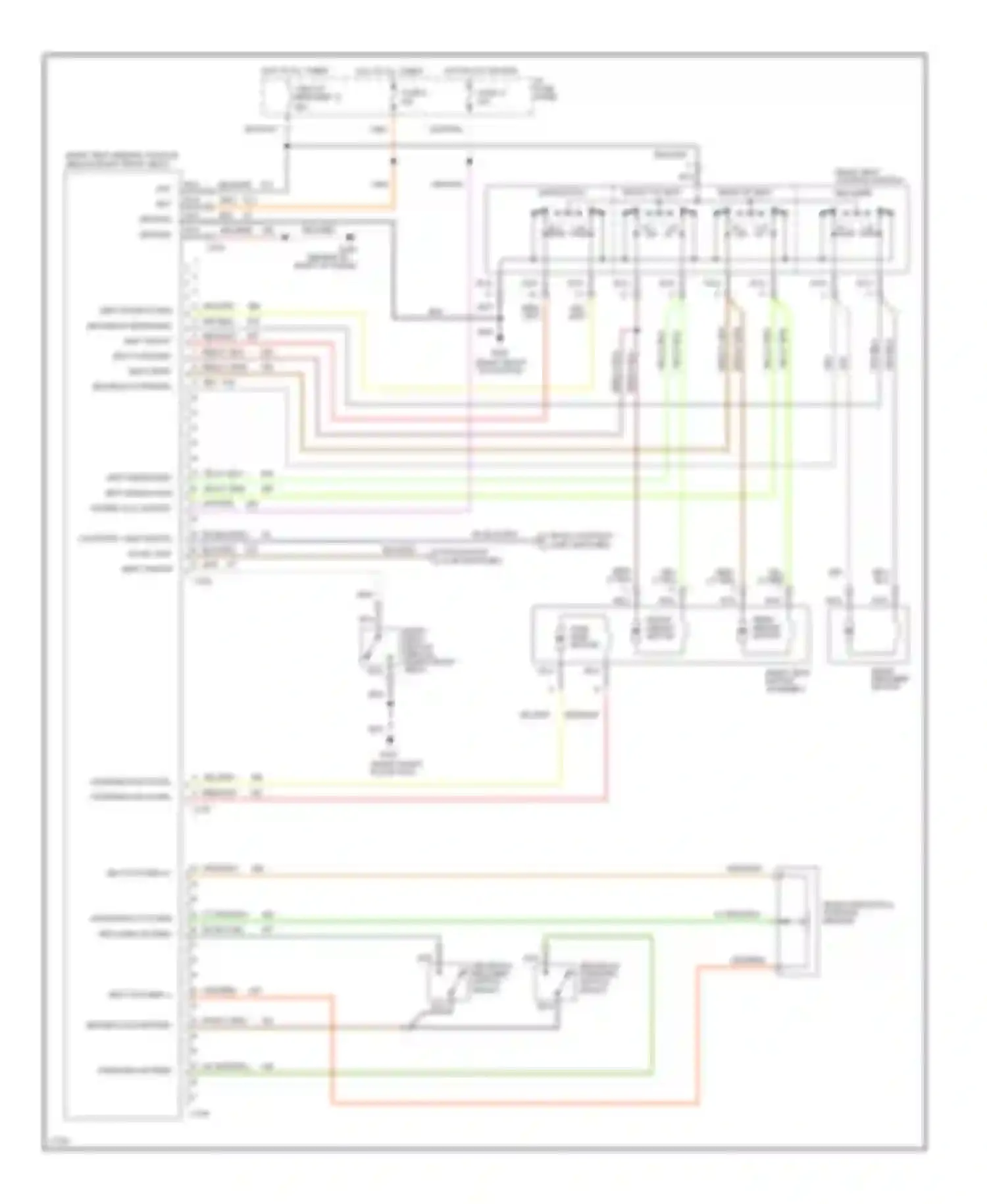 Mark Lincoln I (1992-1998): Memory seat circuit (3 of 3)