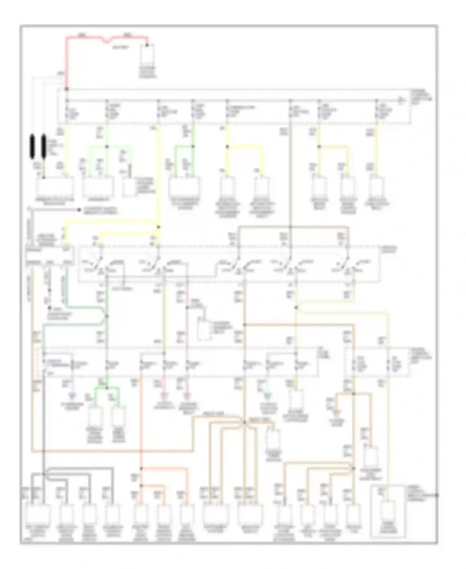 Mark Lincoln I (1992-1998): Power distribution circuit (1 of 3)