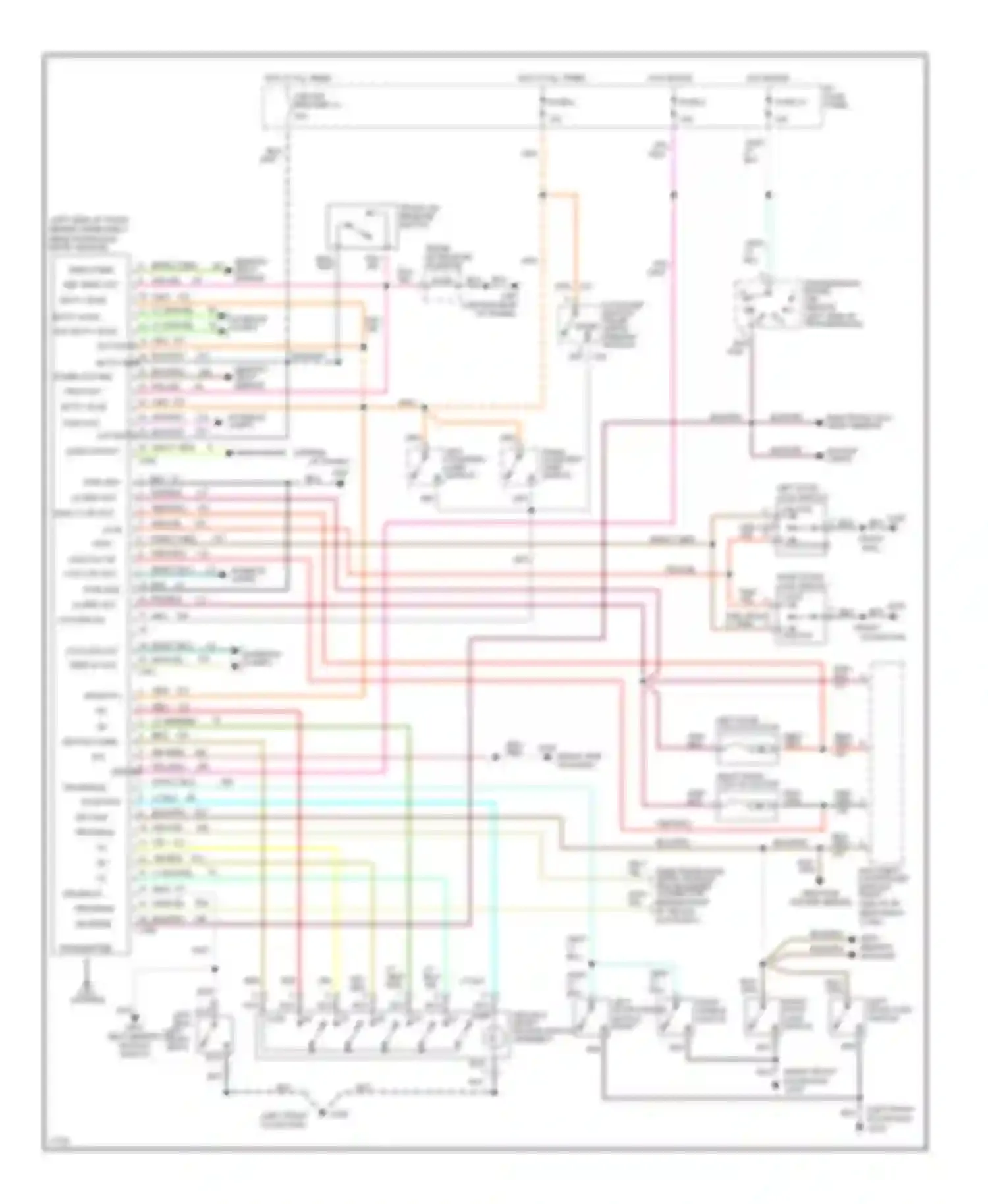 Mark Lincoln I (1992-1998): Power door lock circuit