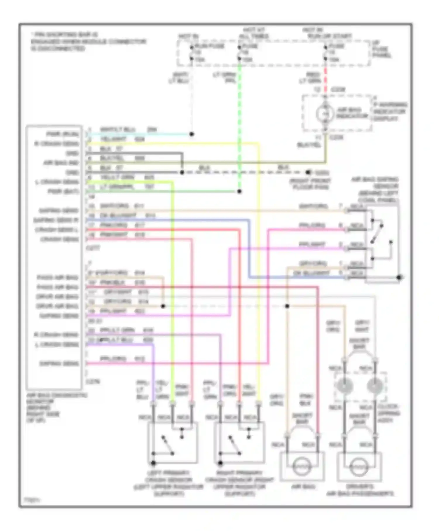 Mark Lincoln I (1992-1998): Supplemental restraint circuit