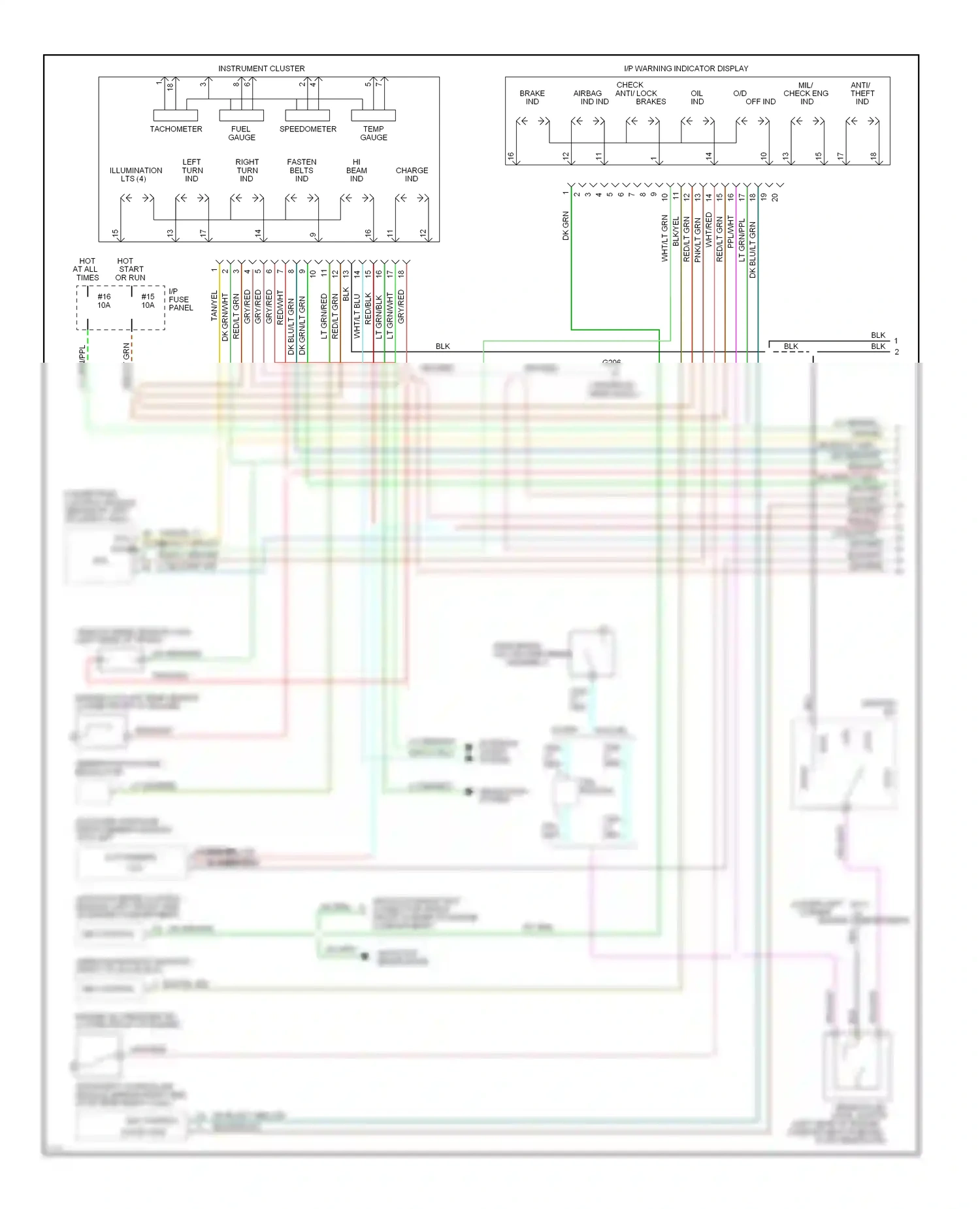 Lincoln Mark I (1992-1998) (engine compartment) wiring diagram  (1 of 1)