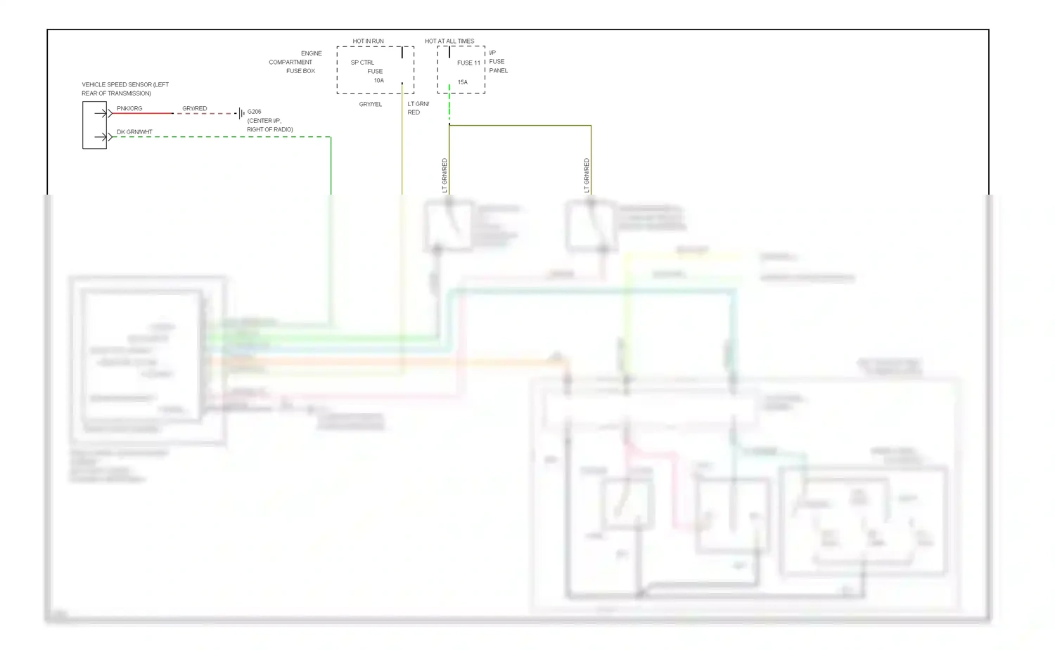 Lincoln Mark I (1992-1998) engine wiring diagram  (1 of 2)