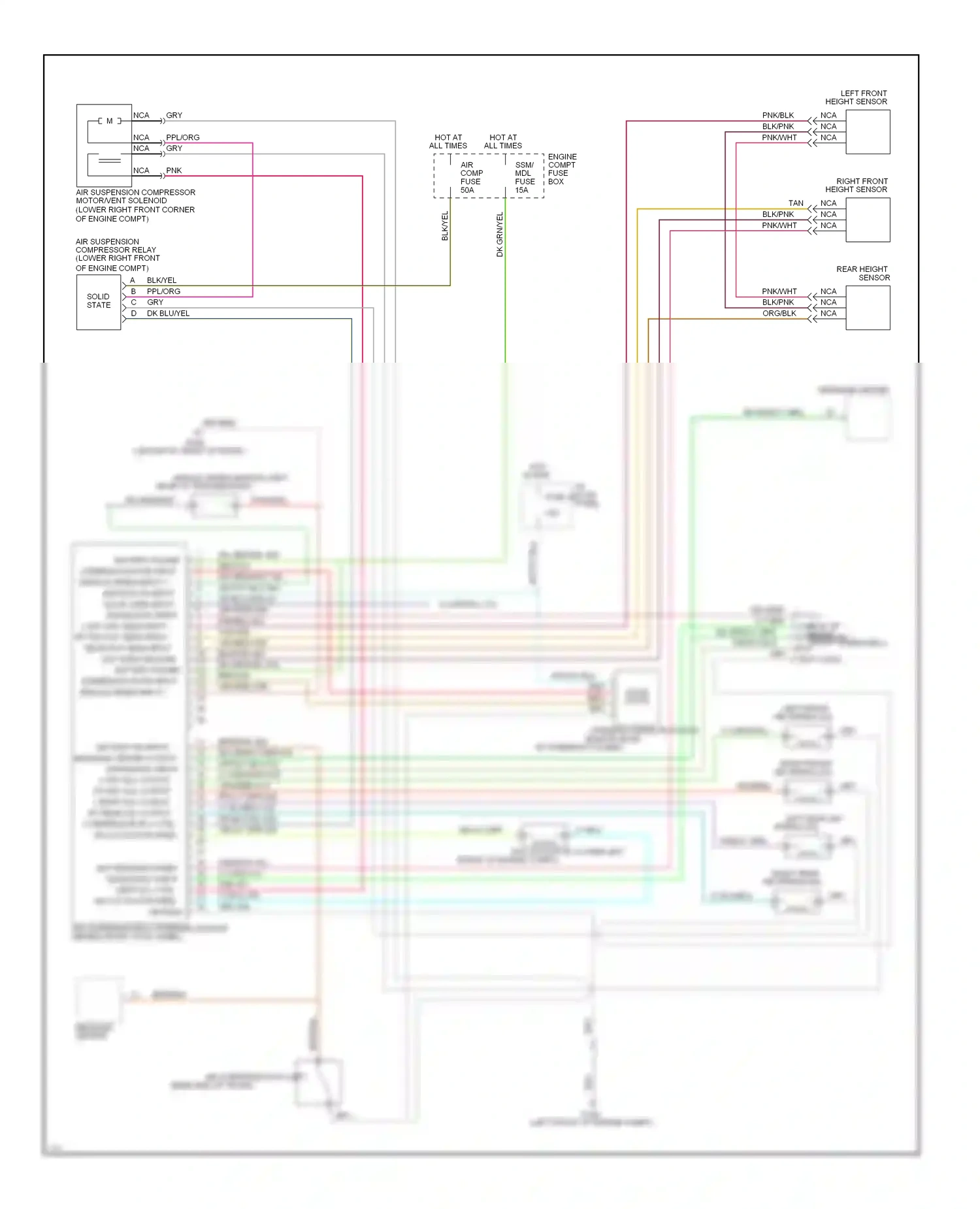 Lincoln Mark I (1992-1998) engine wiring diagram  (2 of 2)