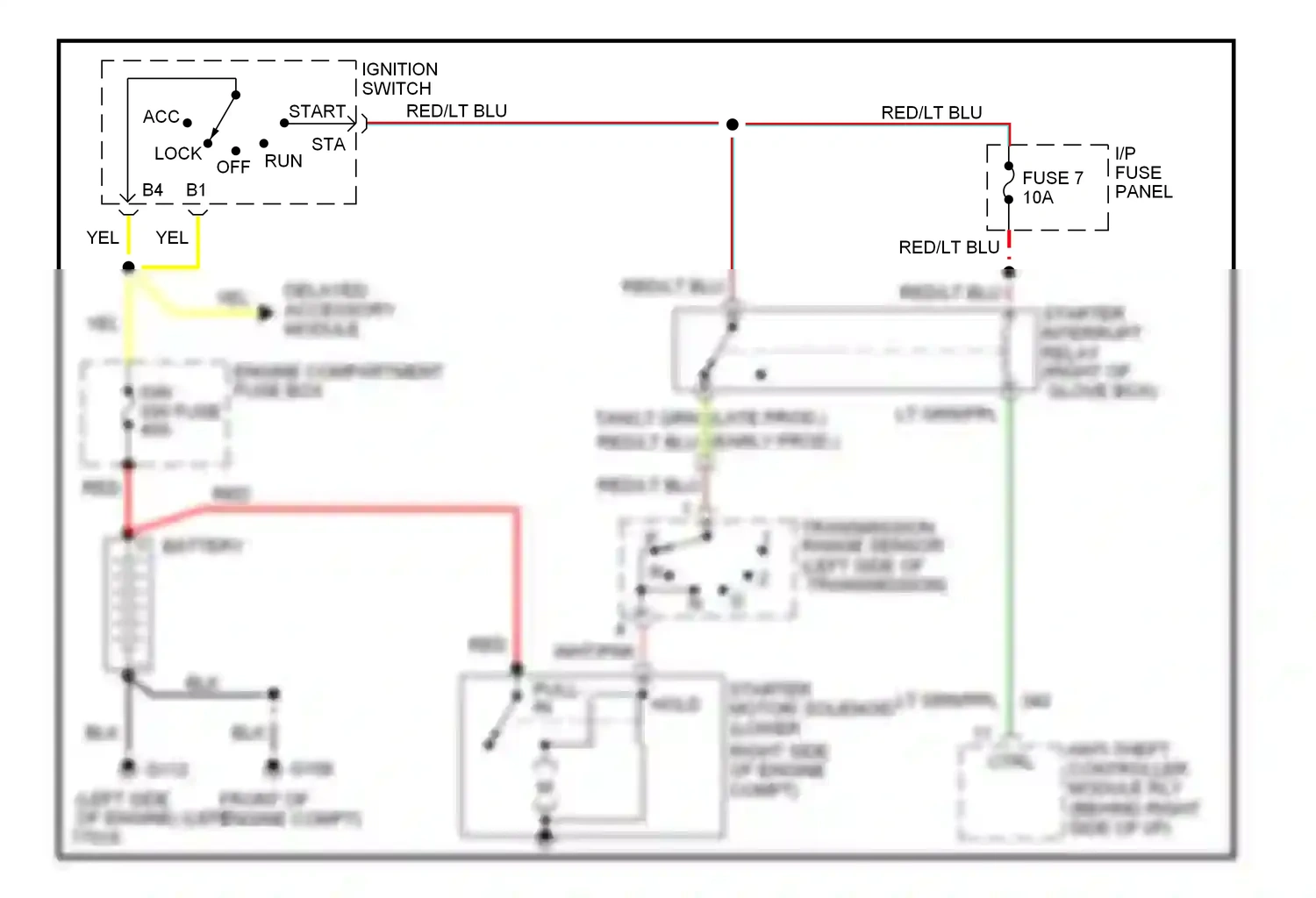 Lincoln Mark I (1992-1998) pull- in wiring diagram  (1 of 1)