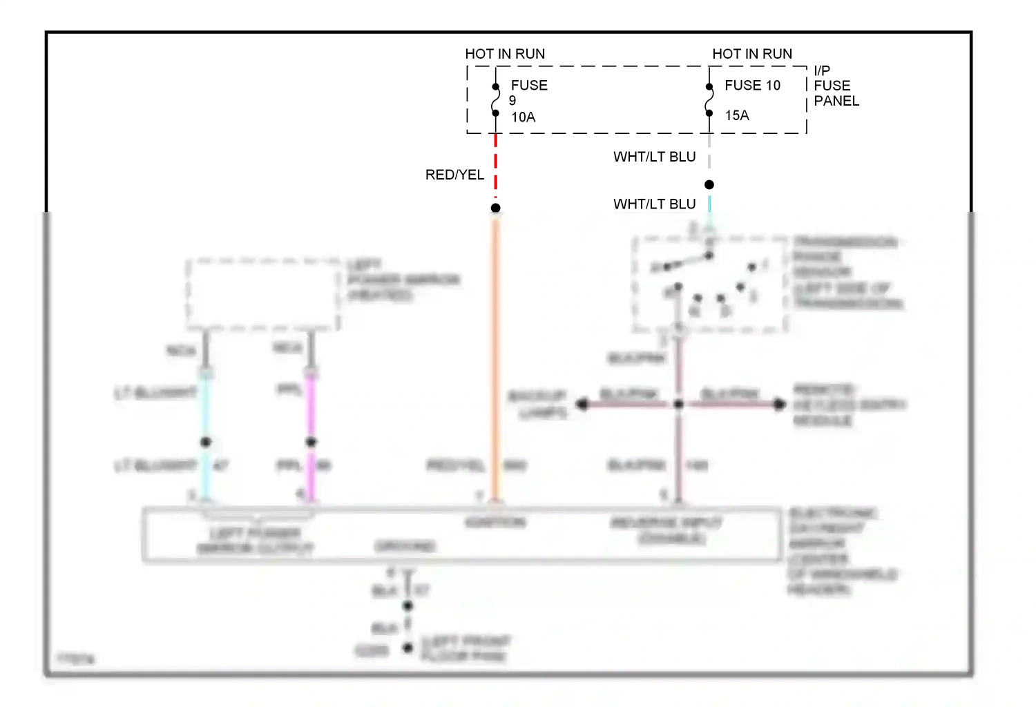 Lincoln Mark I (1992-1998) remote keyless entry module wiring diagram  (4 of 4)
