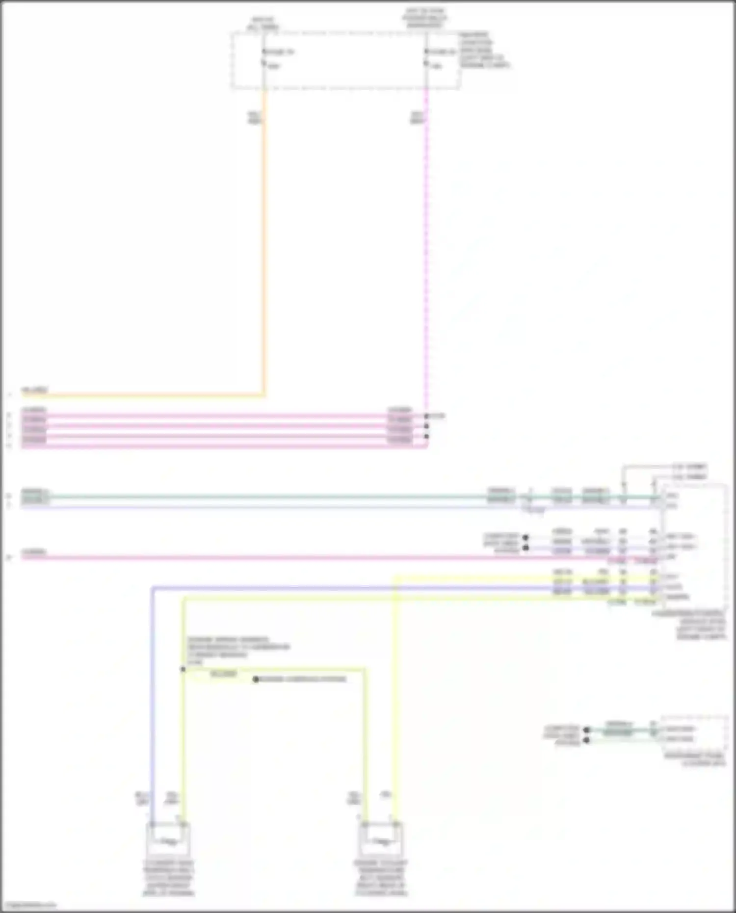 Car Wiring Diagrams for MKC Lincoln I facelift (2018-2019): Cooling fan circuit, w/o trailer tow (2 of 2)