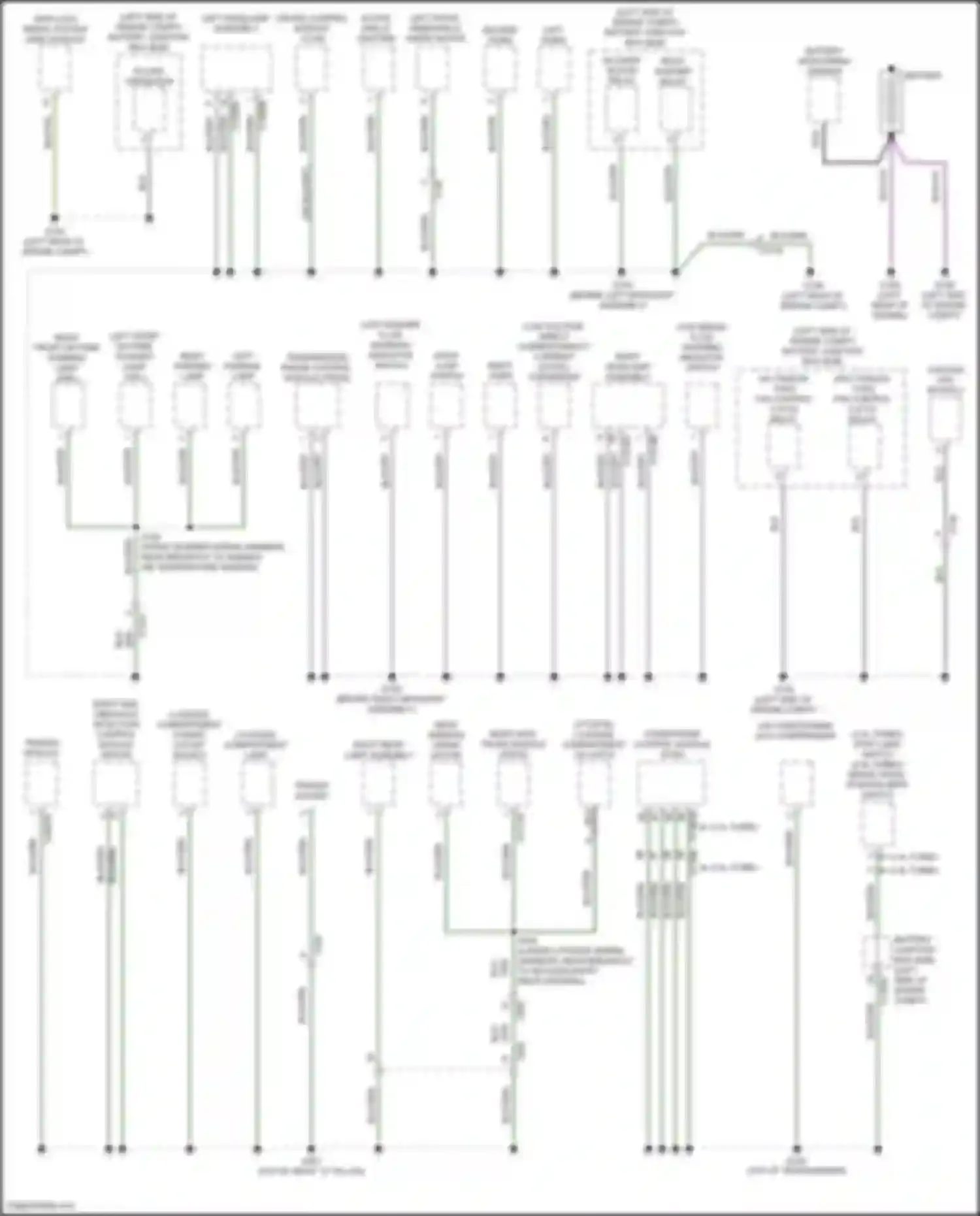 MKC Lincoln I facelift (2018-2019): Ground distribution circuit (1 of 4)