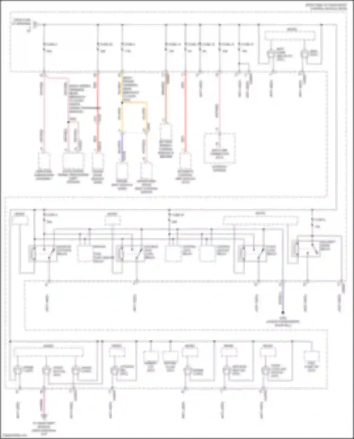 Wiring diagram child lock relay for Lincoln MKC I facelift (2018-2019) (2 of 2)