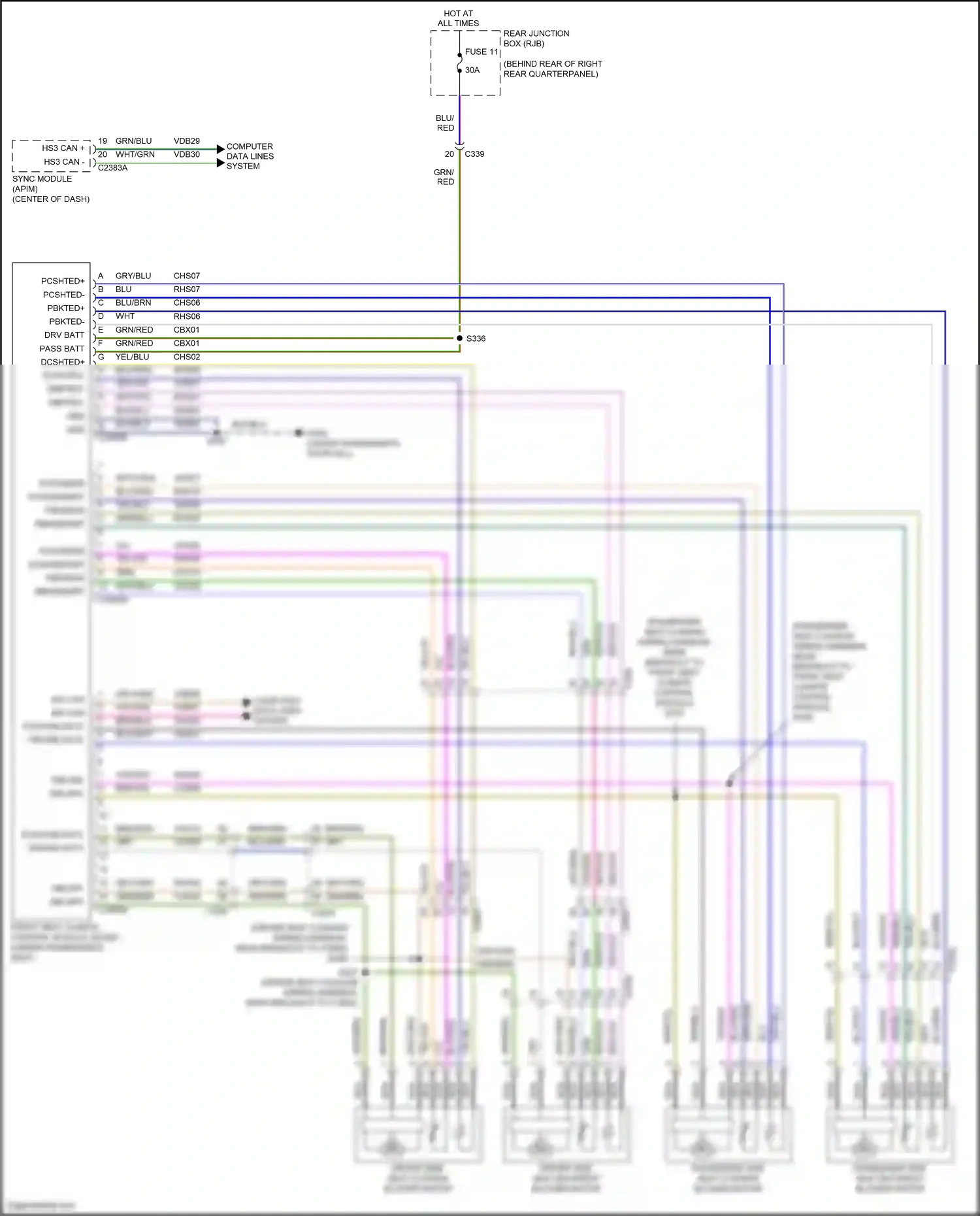 Lincoln MKC I facelift (2018-2019) computer data lines system wiring diagram  (27 of 76)