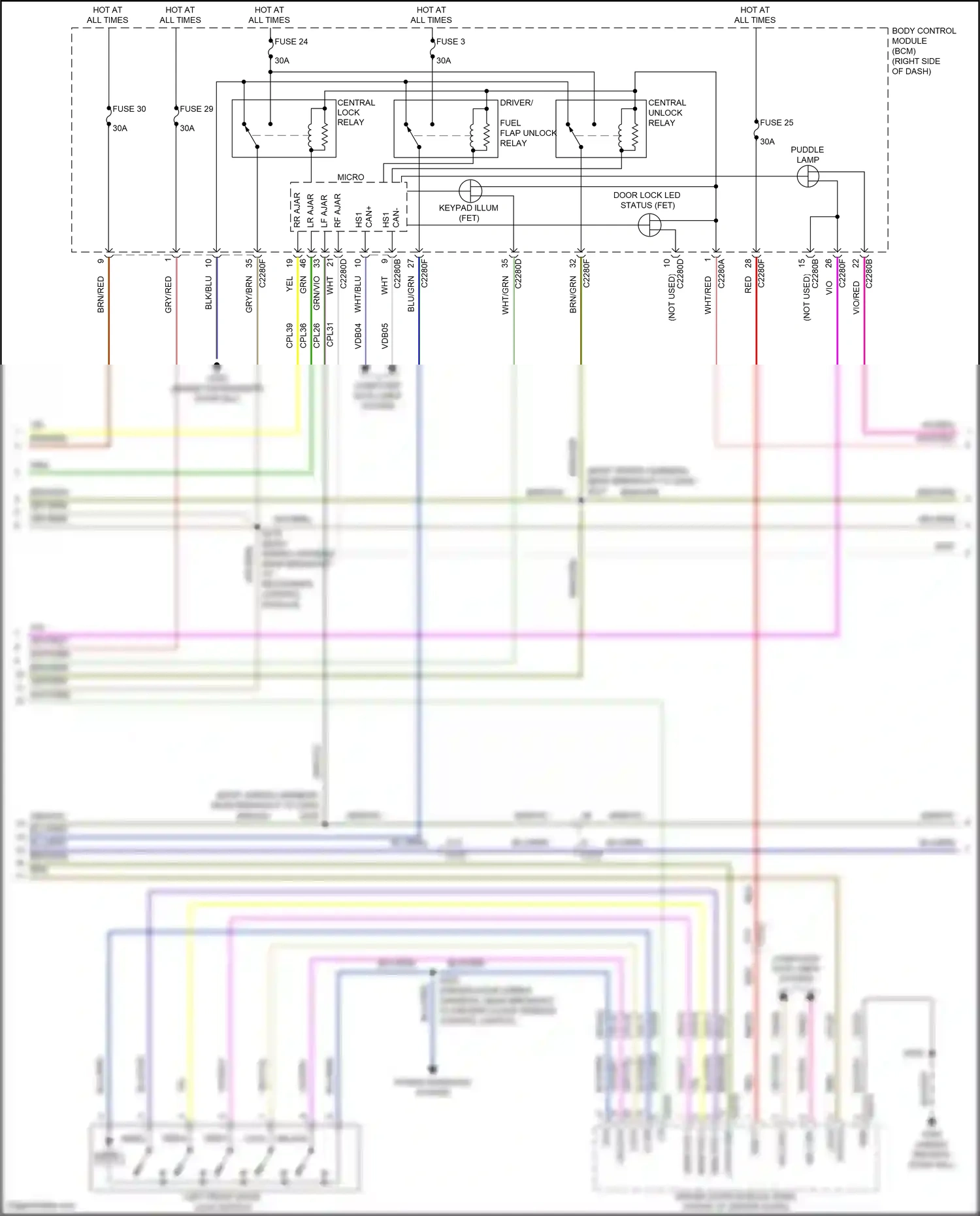 Lincoln MKC I facelift (2018-2019) computer data lines system wiring diagram  (18 of 76)