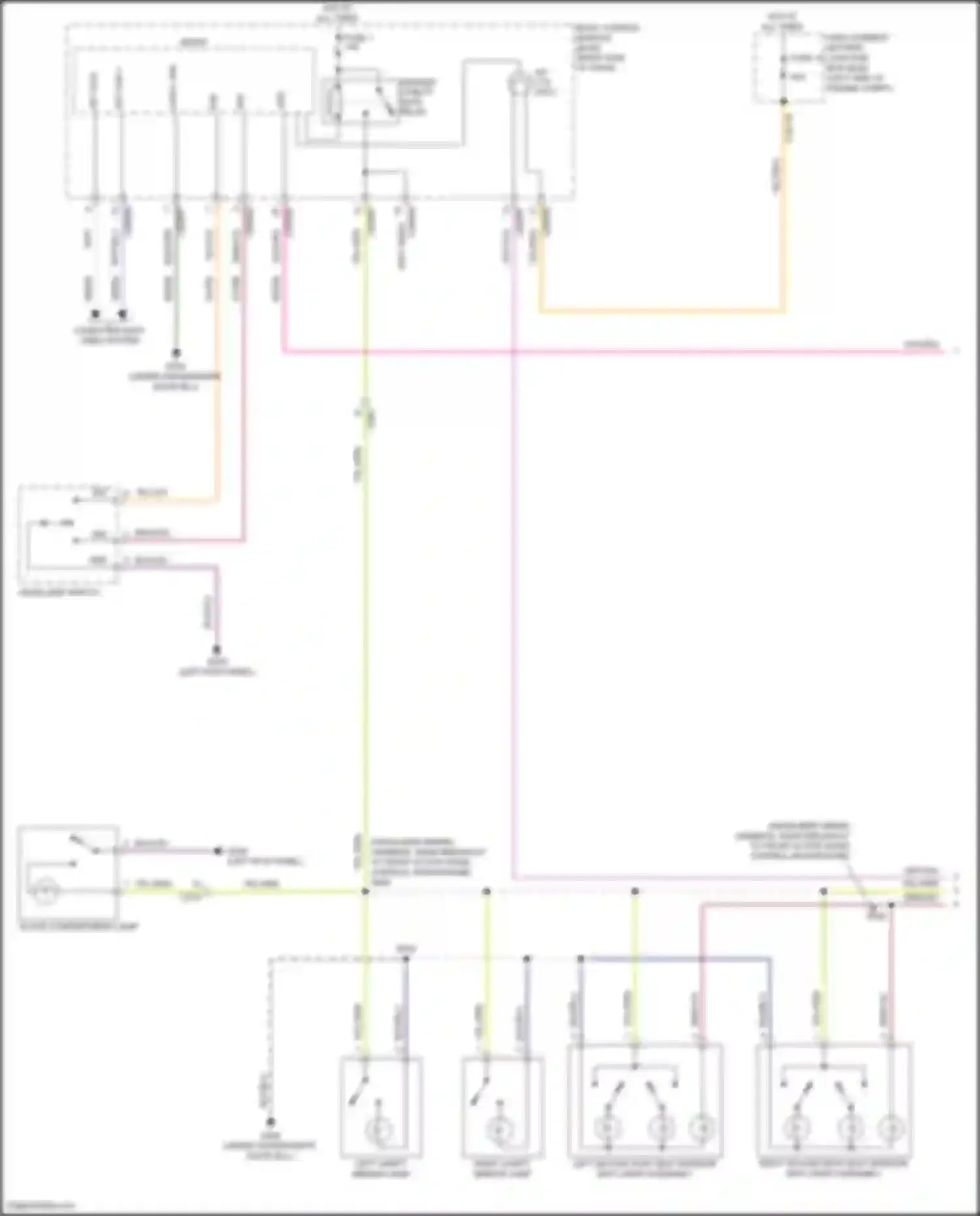 Wiring diagram dim + for Lincoln MKC I facelift (2018-2019) (2 of 5)