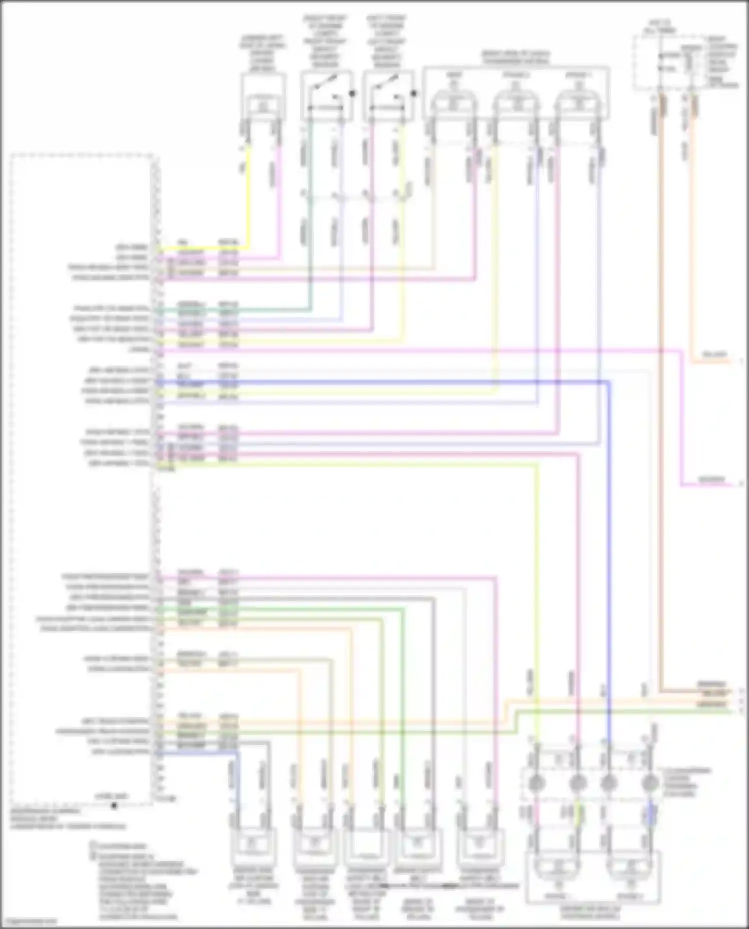 Wiring diagram drv pretensioner feed for Lincoln MKC I facelift (2018-2019) (1 of 1)