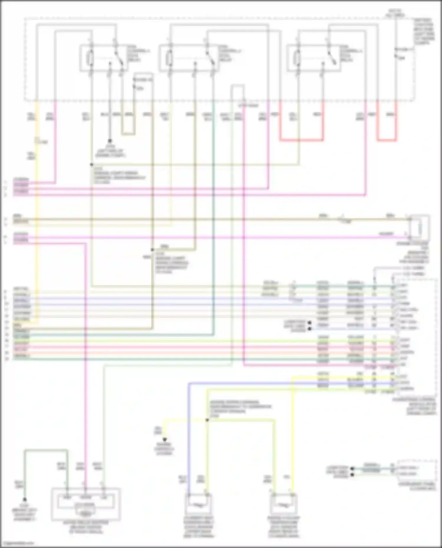Wiring diagram ecu mode for Lincoln MKC I facelift (2018-2019) (2 of 4)
