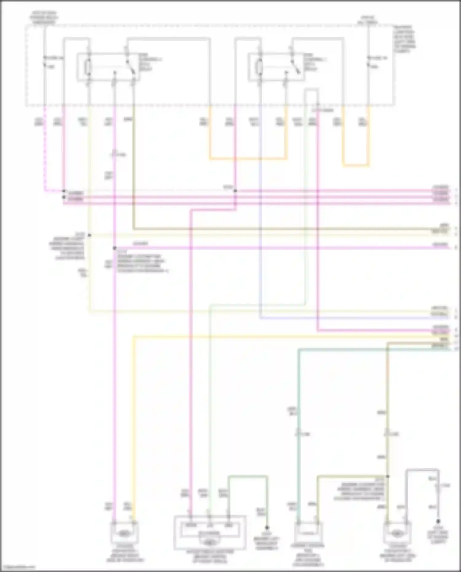 Wiring diagram engine cooling fan resistor 2 for Lincoln MKC I facelift (2018-2019) (2 of 2)