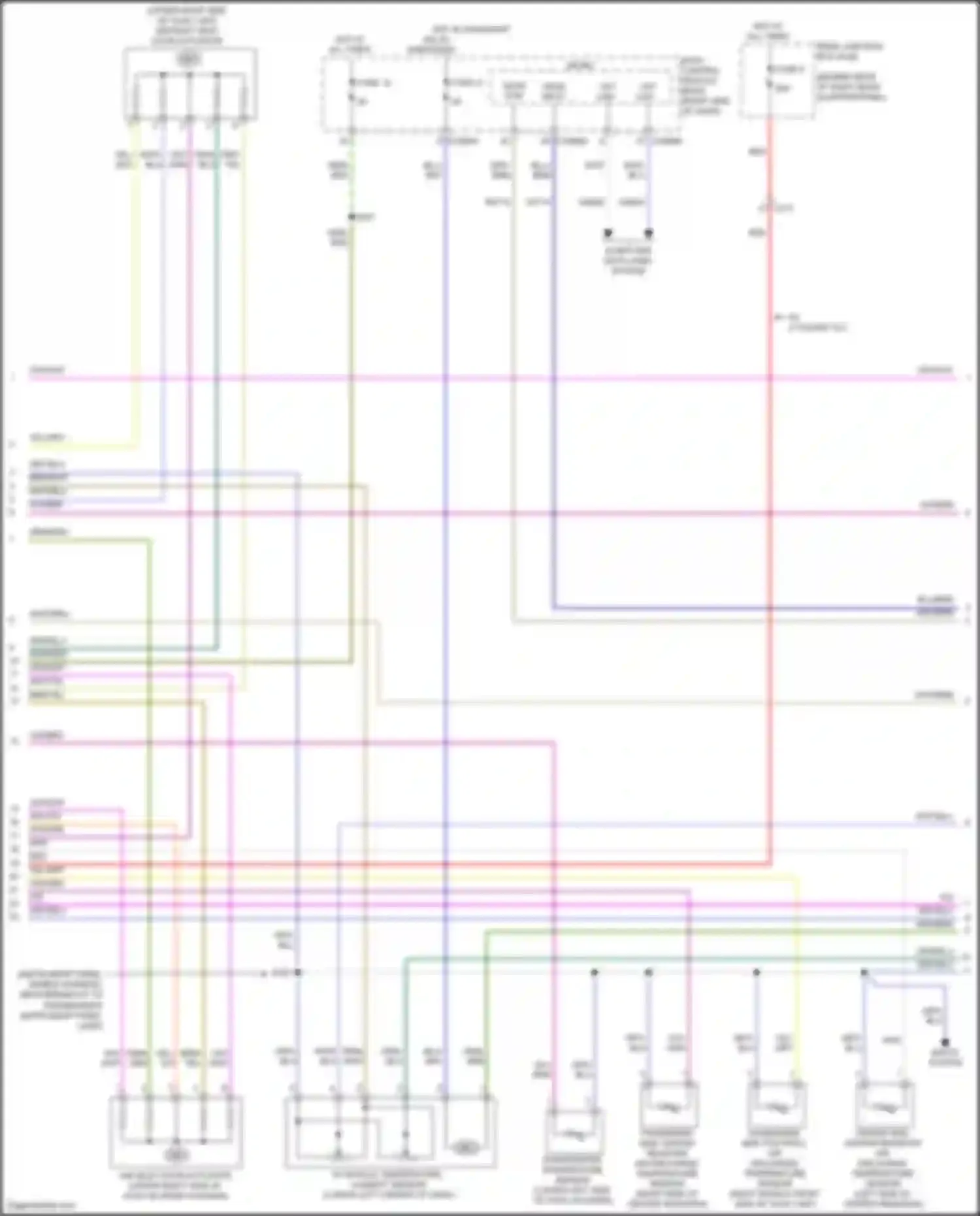 Wiring diagram evaporator temperature sensor for Lincoln MKC I facelift (2018-2019) (1 of 2)