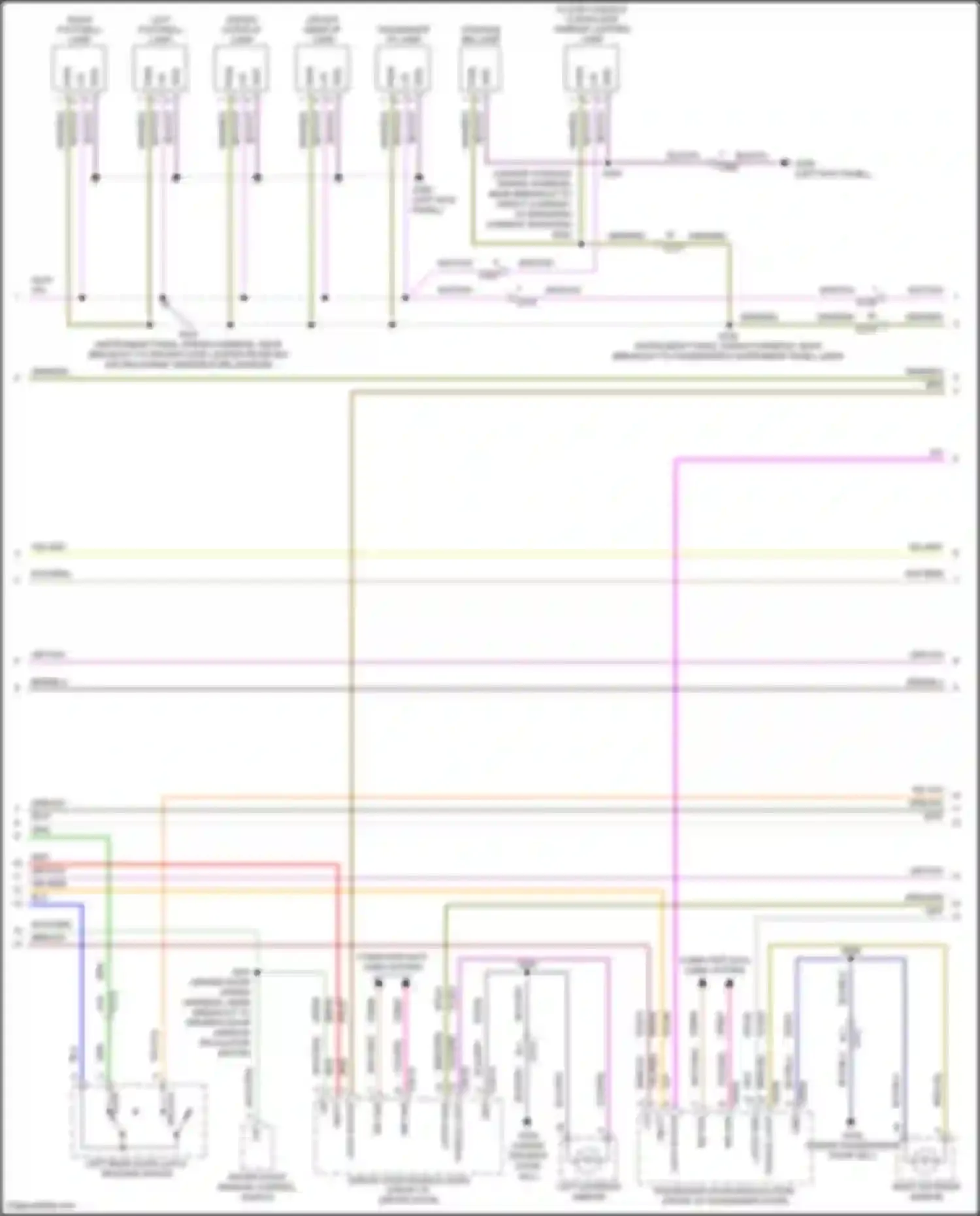 Wiring diagram floor console cupholder ambient lighting lamp for Lincoln MKC I facelift (2018-2019) (1 of 1)