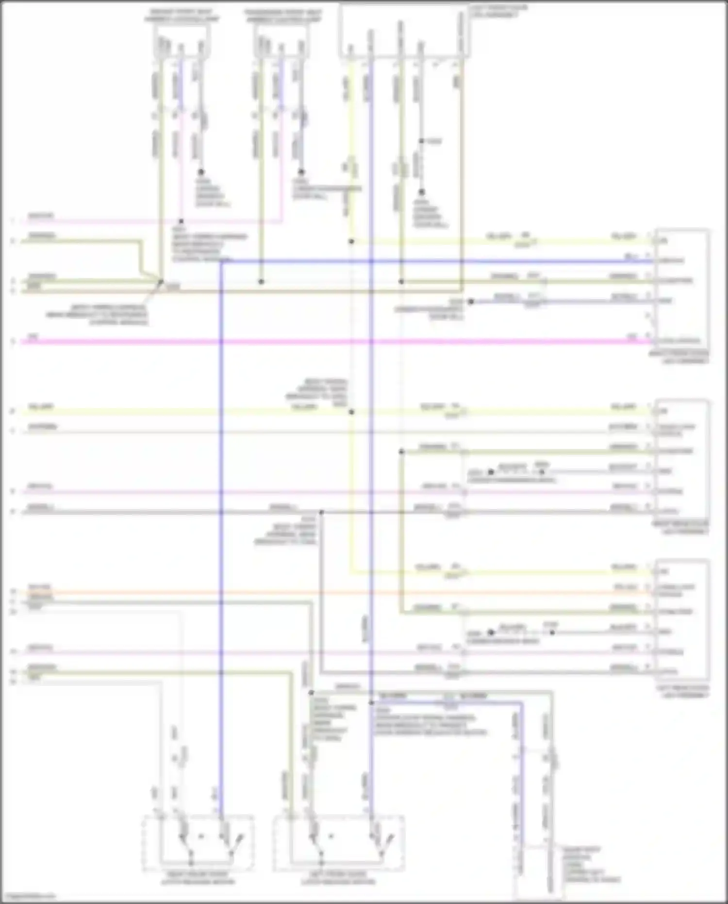 Wiring diagram left front door led assembly for Lincoln MKC I facelift (2018-2019) (2 of 4)