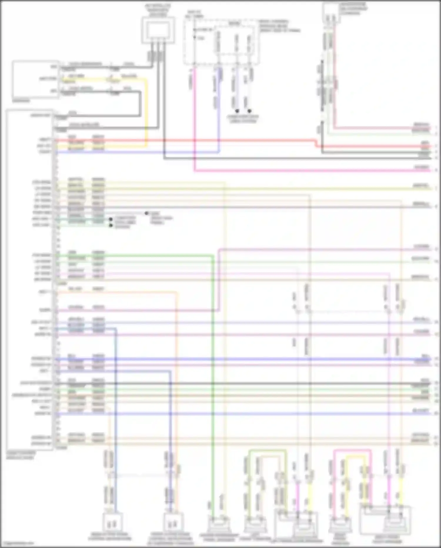 Wiring diagram left front tweeter for Lincoln MKC I facelift (2018-2019) (1 of 2)