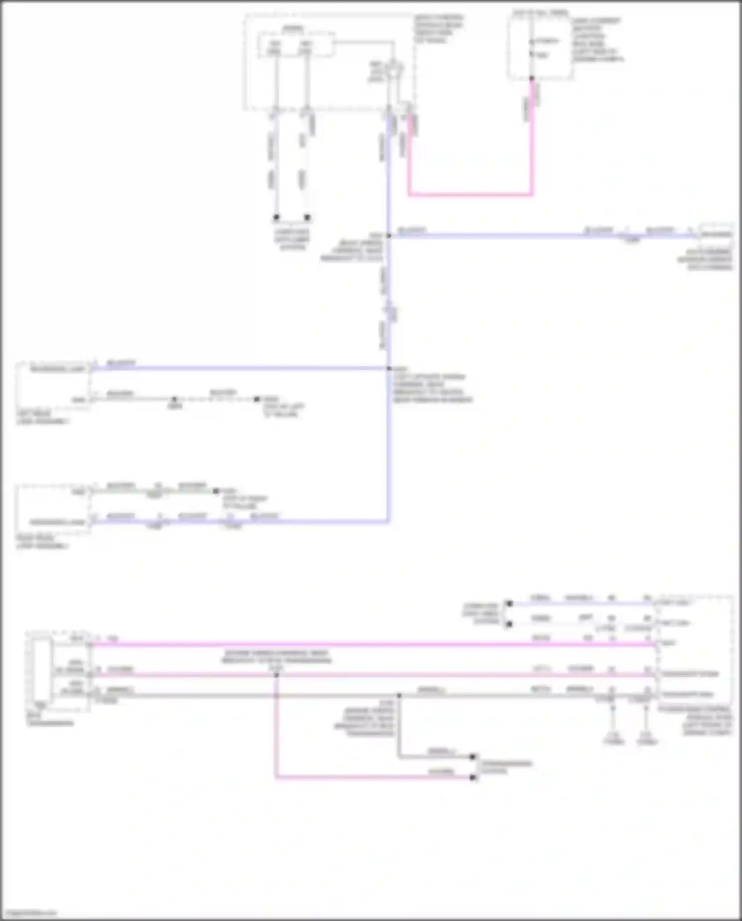 Wiring diagram left rear lamp assembly for Lincoln MKC I facelift (2018-2019) (1 of 3)