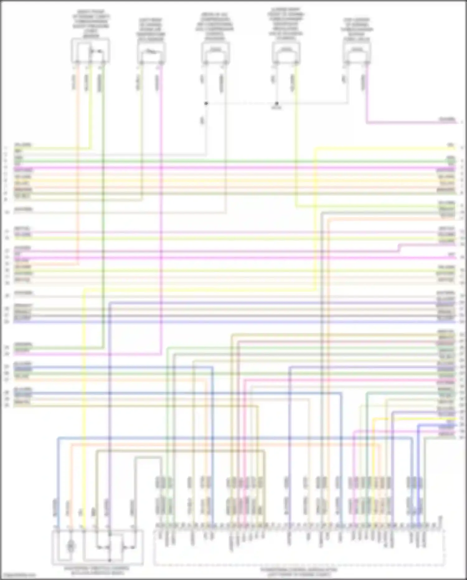 Wiring diagram lower right front of engine) for Lincoln MKC I facelift (2018-2019) (2 of 2)