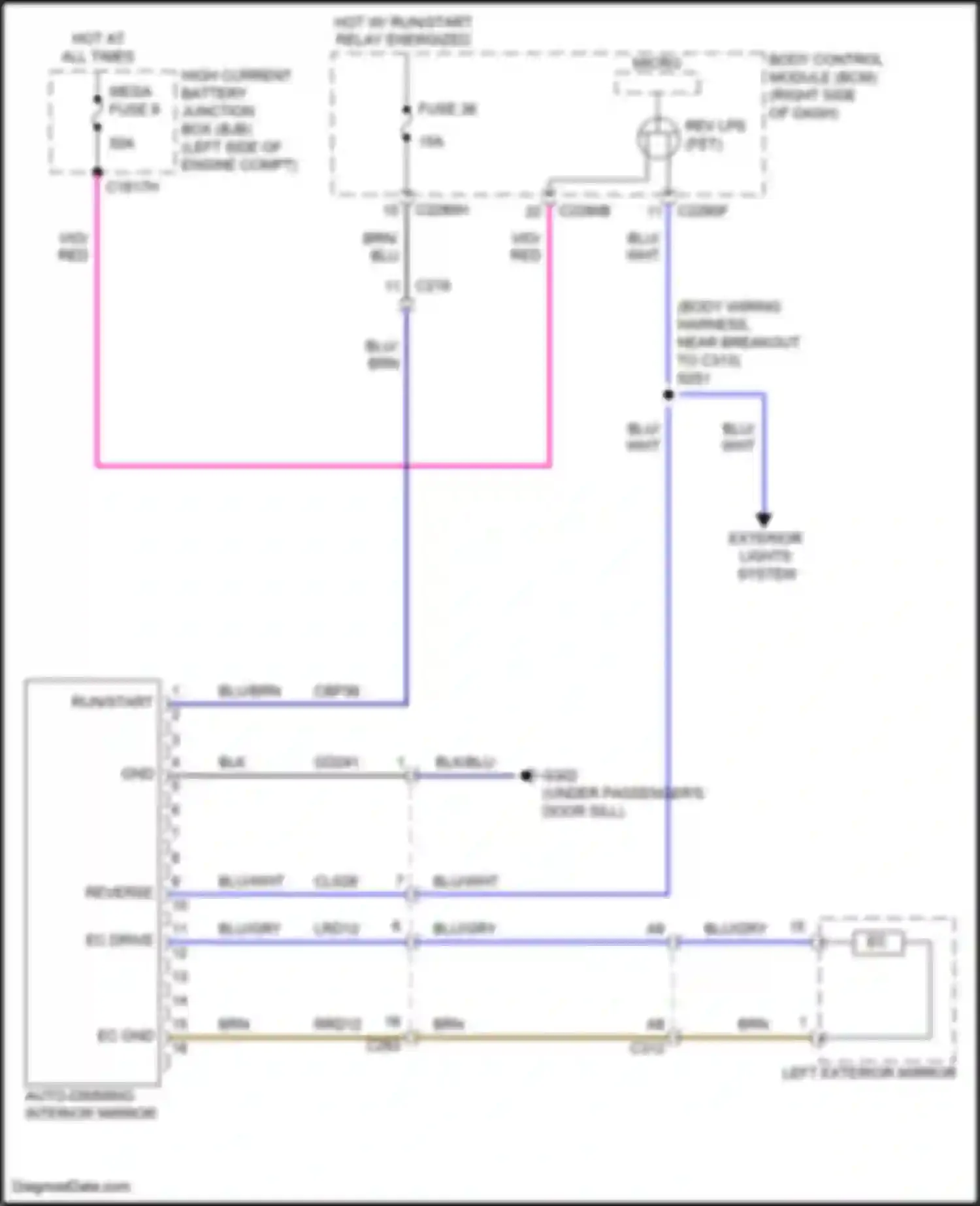 Wiring diagram micro - for Lincoln MKC I facelift (2018-2019) (27 of 47)