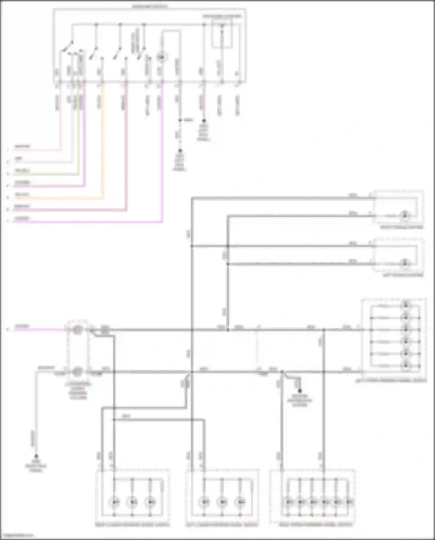 Wiring diagram right paddle shifter for Lincoln MKC I facelift (2018-2019) (2 of 2)