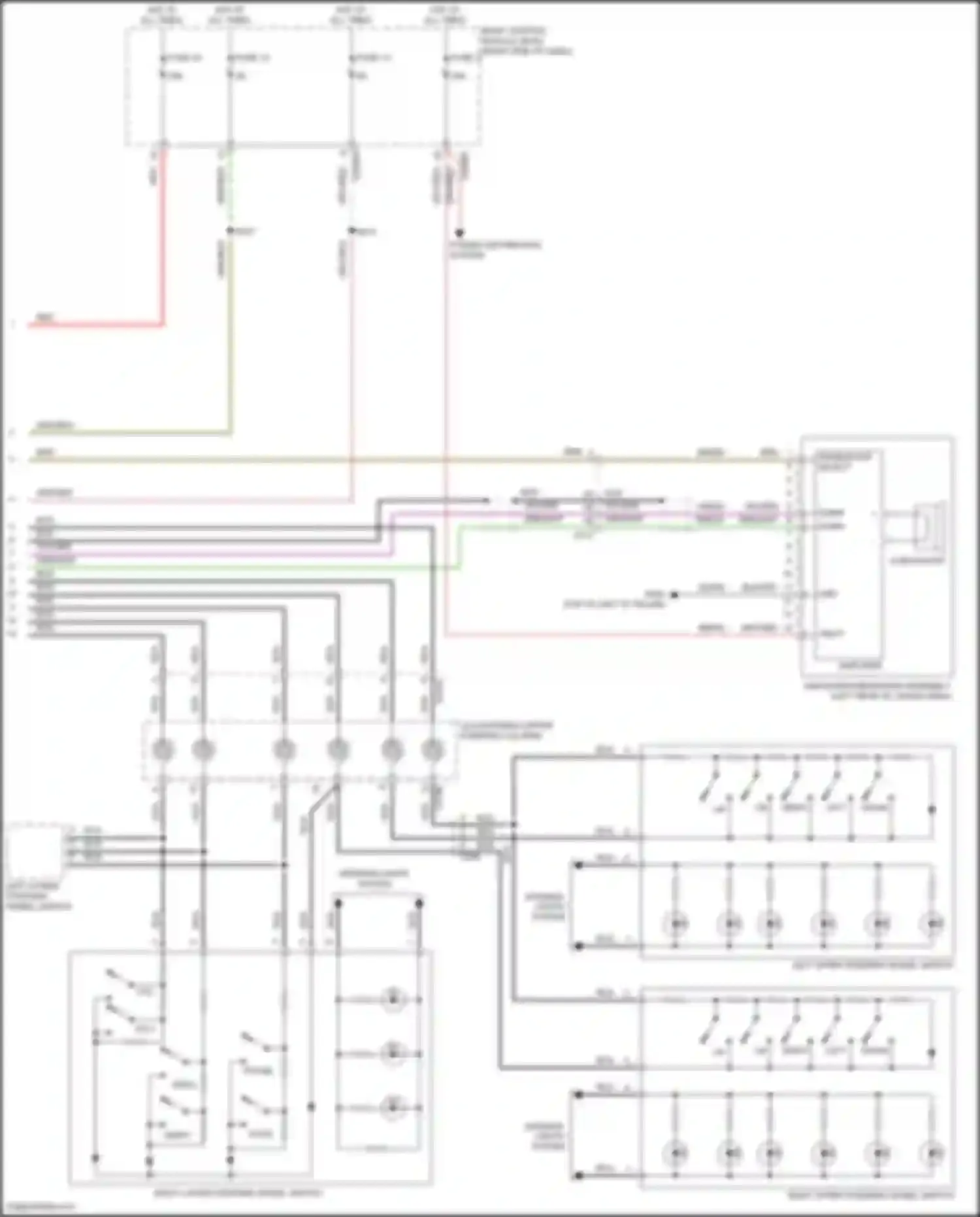 Wiring diagram right upper steering wheel switch for Lincoln MKC I facelift (2018-2019) (4 of 7)