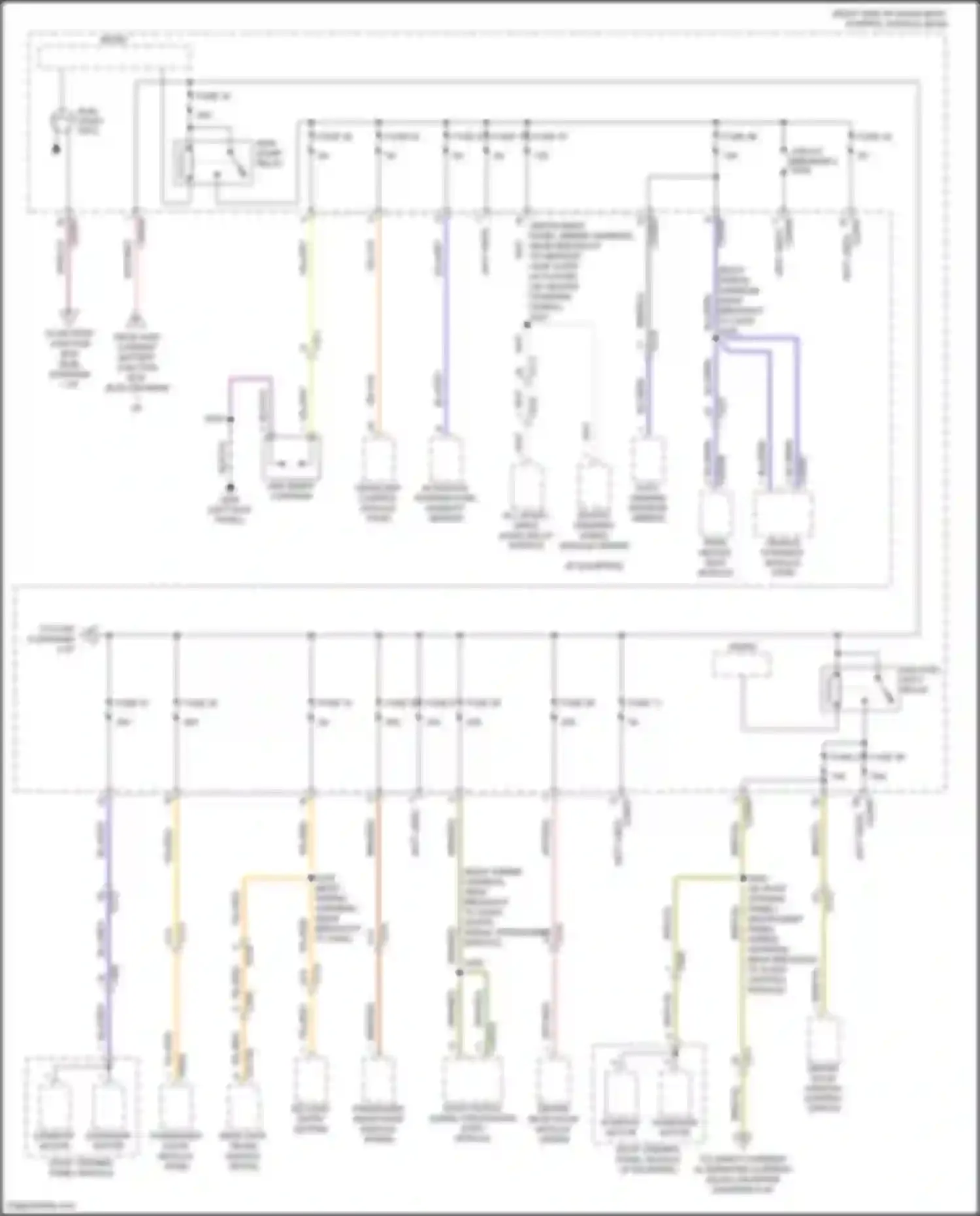 Wiring diagram roof opening panel module for Lincoln MKC I facelift (2018-2019) (2 of 2)