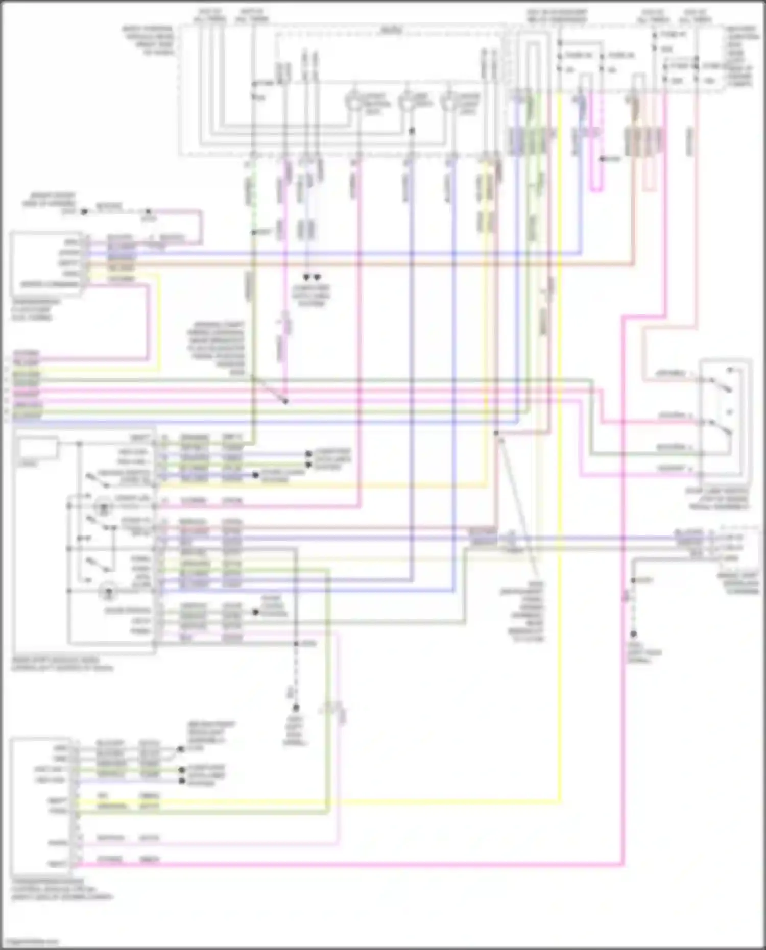 Wiring diagram start led for Lincoln MKC I facelift (2018-2019) (1 of 3)