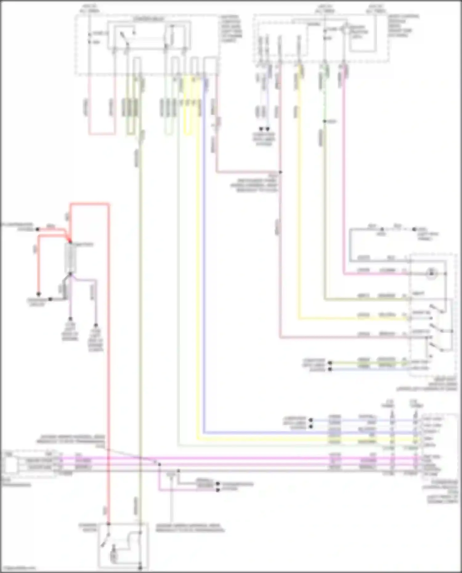 Wiring diagram starter motor for Lincoln MKC I facelift (2018-2019) (3 of 3)