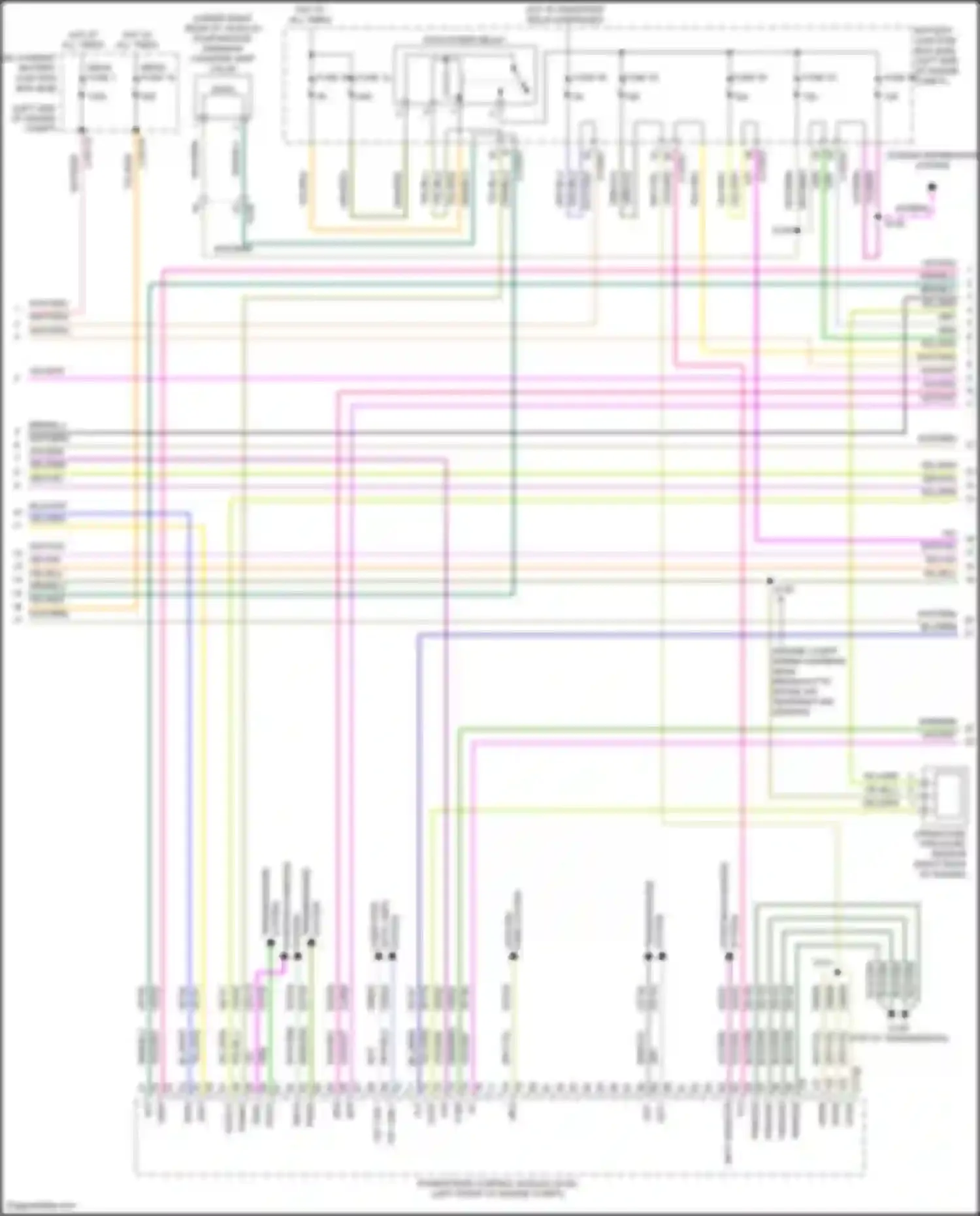 Wiring diagram top of transmission) for Lincoln MKC I facelift (2018-2019) (10 of 11)