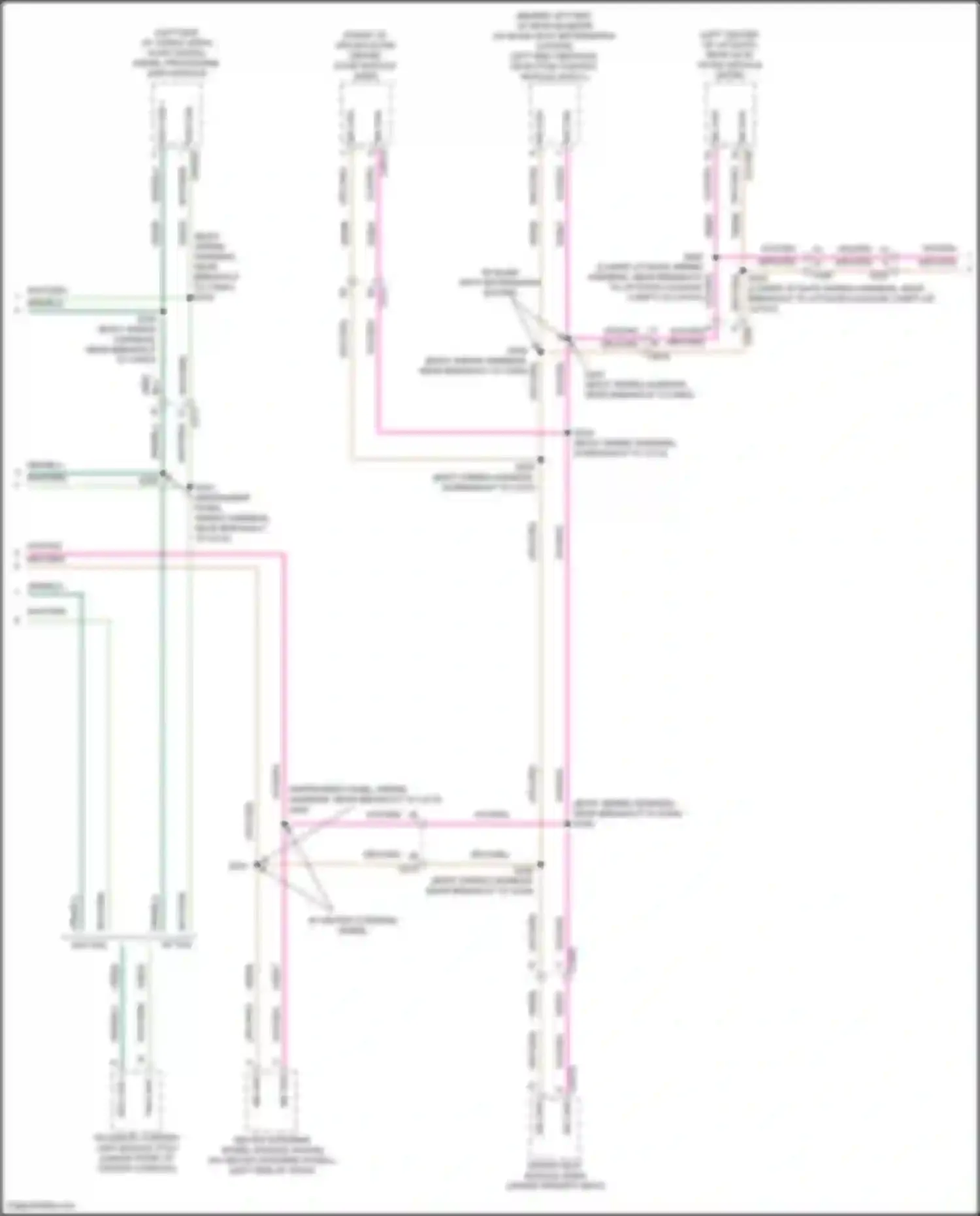 Wiring diagram w/ blind spot information system for Lincoln MKC I facelift (2018-2019) (1 of 2)