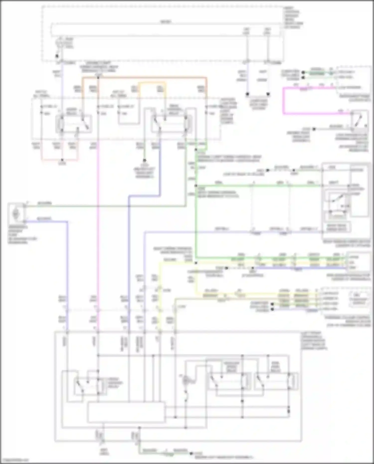 Wiring diagram wiper relay for Lincoln MKC I facelift (2018-2019) (2 of 2)