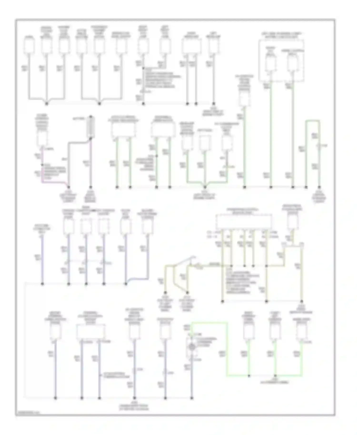 MKS Lincoln I facelift (2012-2016): Ground distribution circuit (1 of 3)