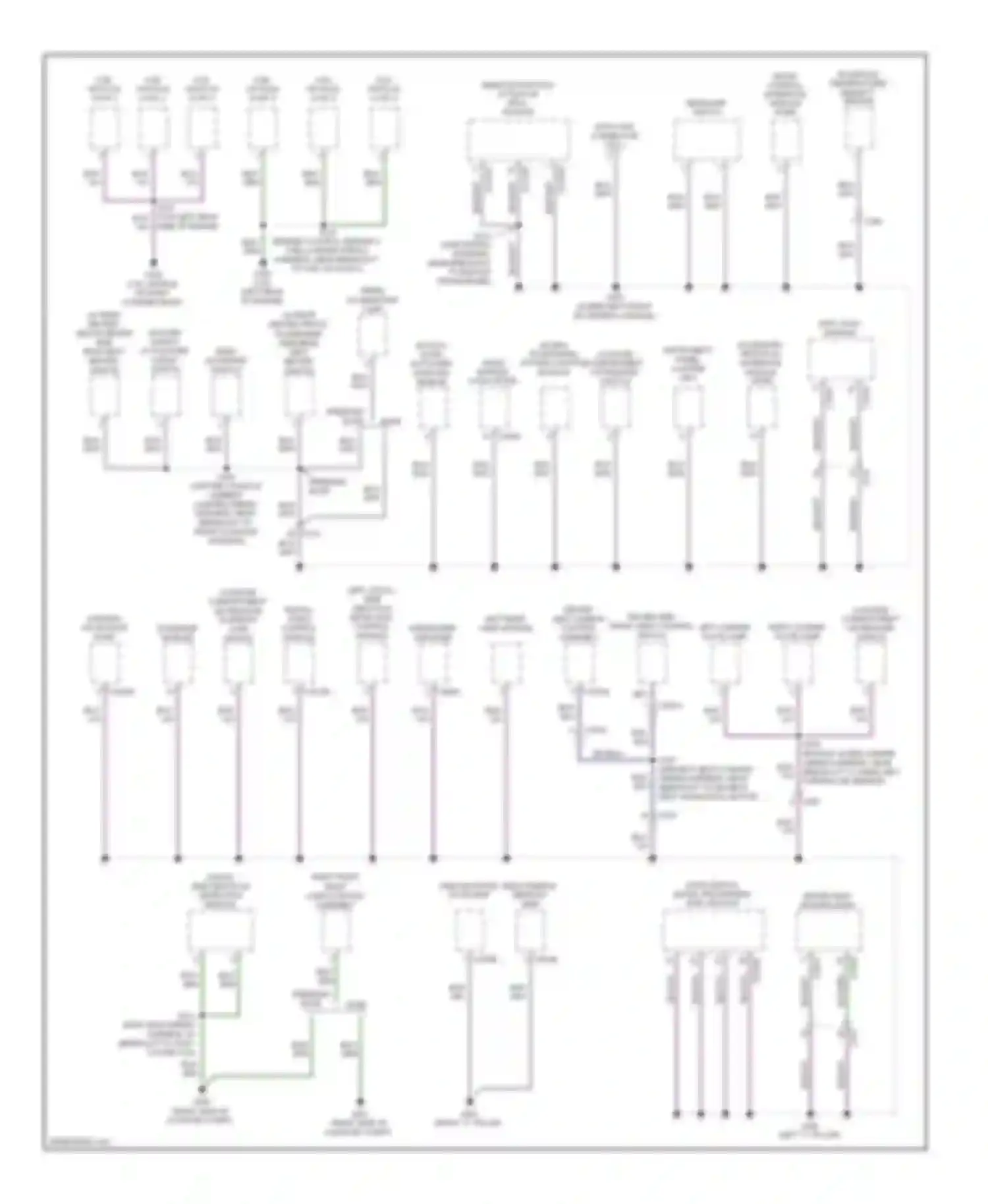 MKS Lincoln I facelift (2012-2016): Ground distribution circuit (2 of 3)