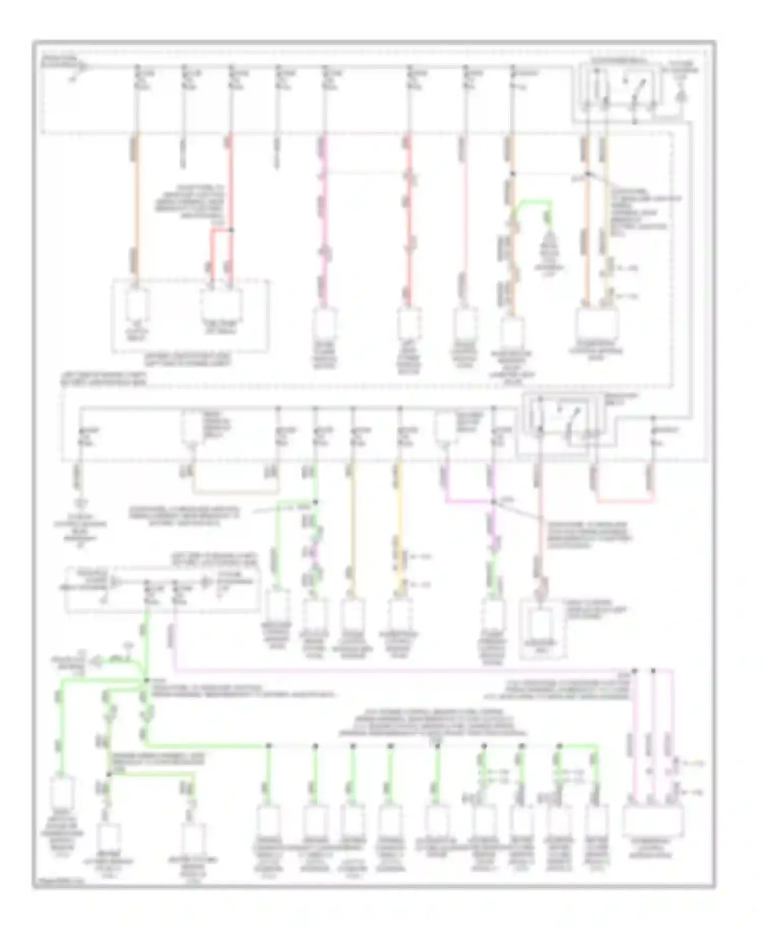MKS Lincoln I facelift (2012-2016): Power distribution circuit (2 of 5)