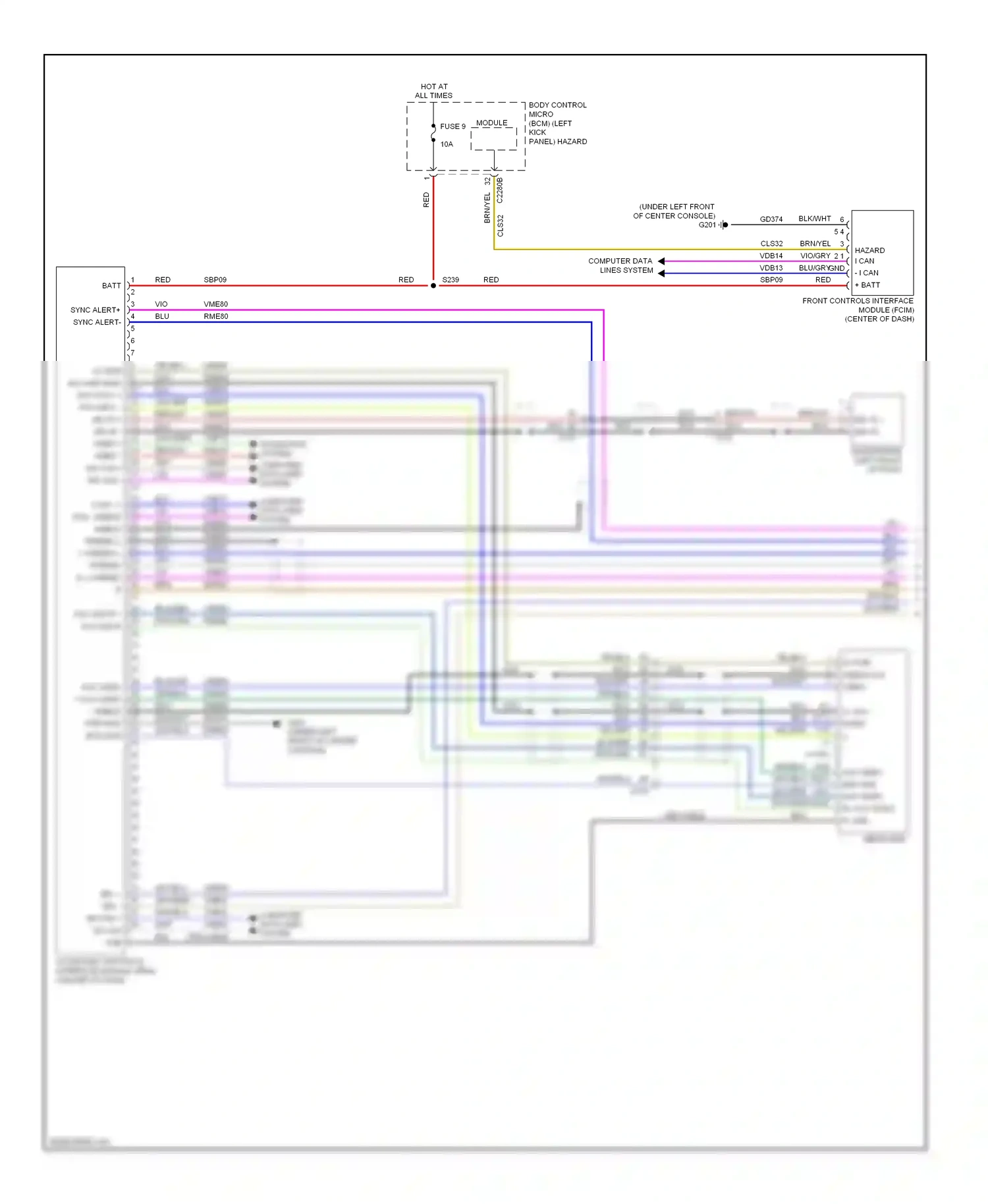 Lincoln MKS I facelift (2012-2016) accessory protocol interface module (apim) (center of dash) wiring diagram  (3 of 3)