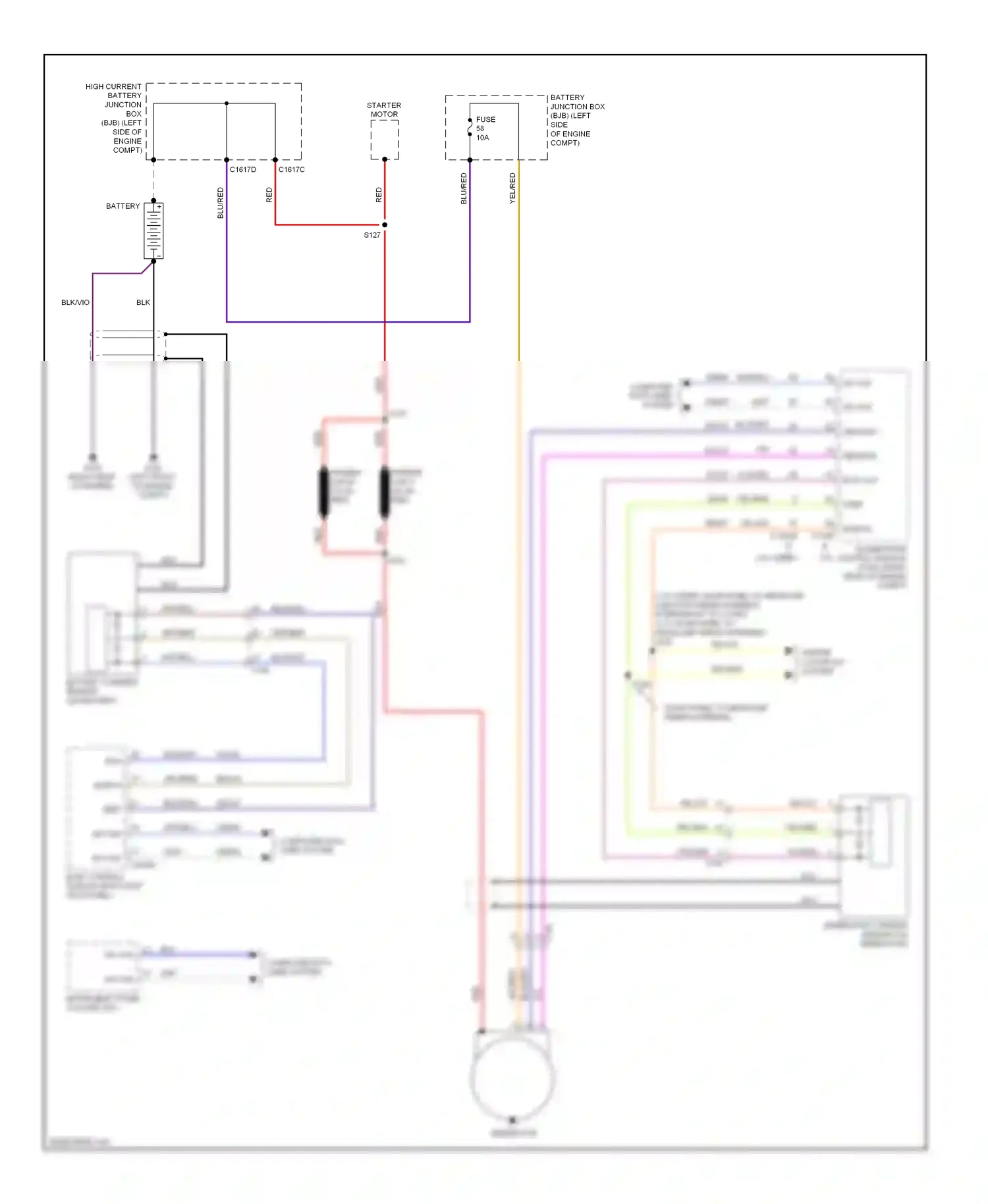 Lincoln MKS I facelift (2012-2016) battery current sensor wiring diagram  (1 of 1)