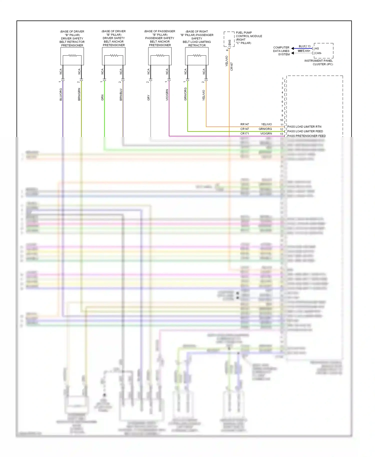 Lincoln MKS I facelift (2012-2016) computer data lines system wiring diagram  (57 of 71)