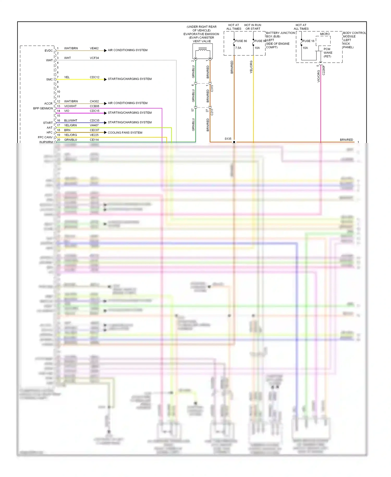 Lincoln MKS I facelift (2012-2016) computer data lines system wiring diagram  (19 of 71)