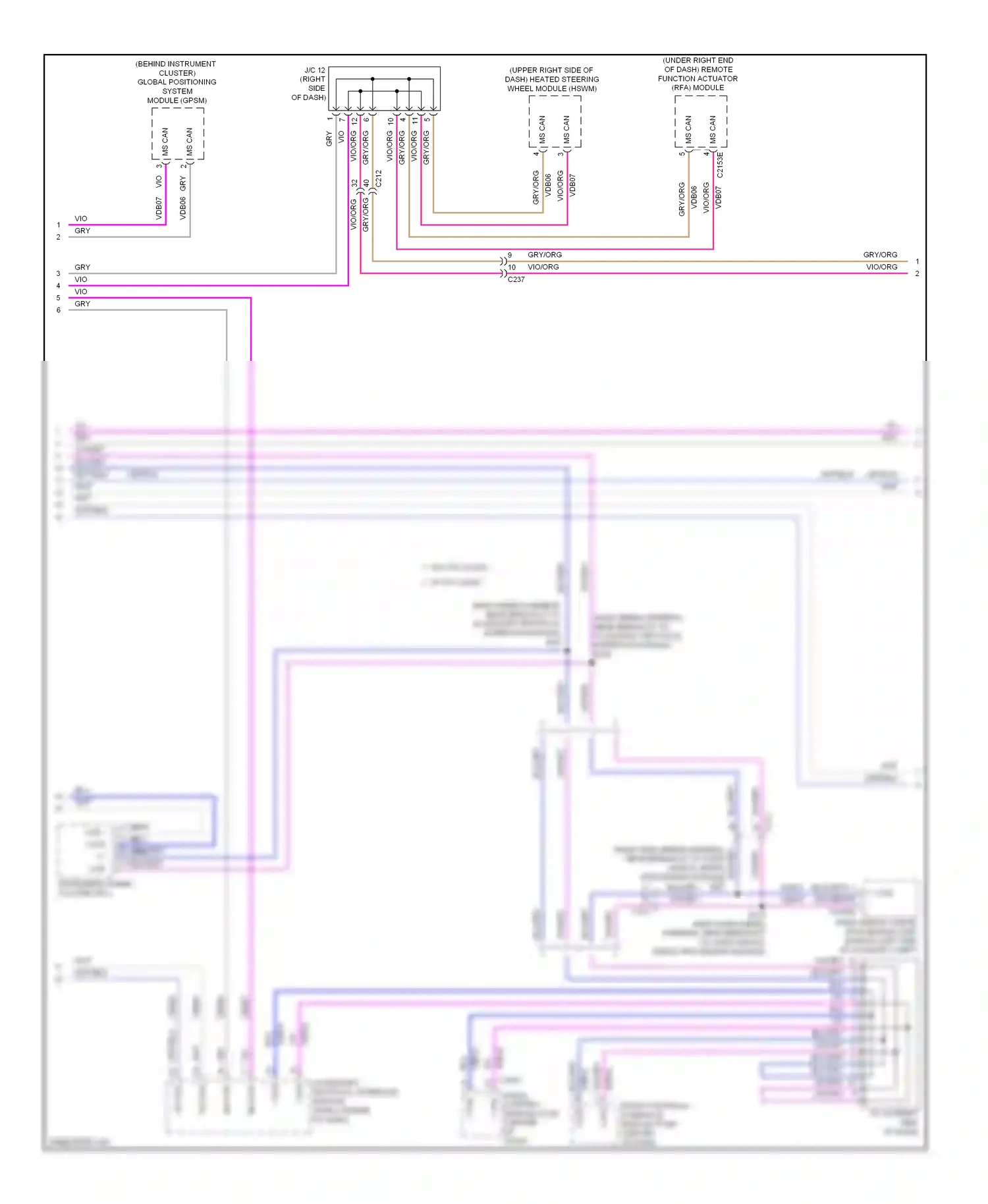 Lincoln MKS I facelift (2012-2016) remote function actuator (rfa) module wiring diagram  (2 of 15)