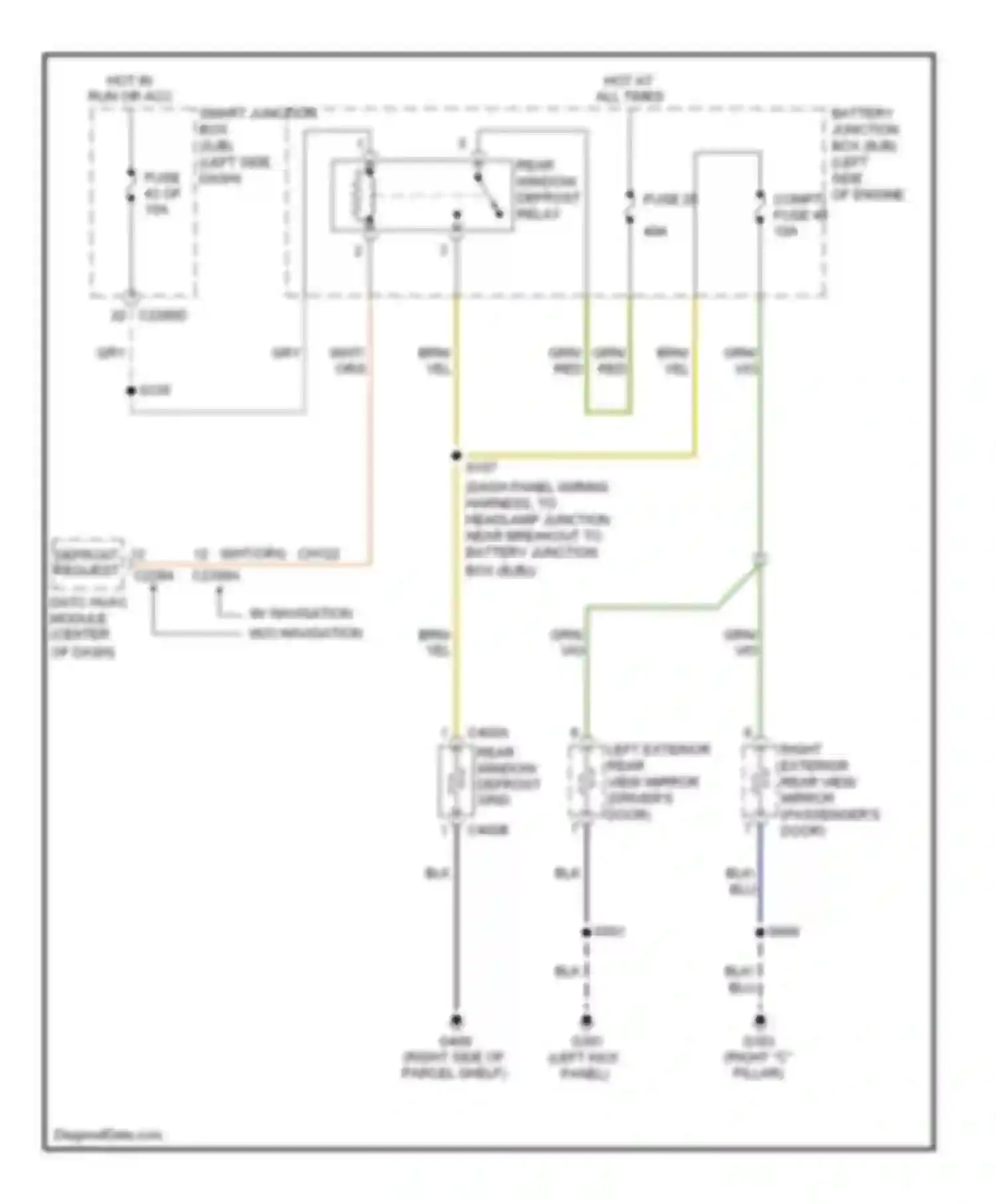 MKS Lincoln I (2008-2012): Defoggers circuit