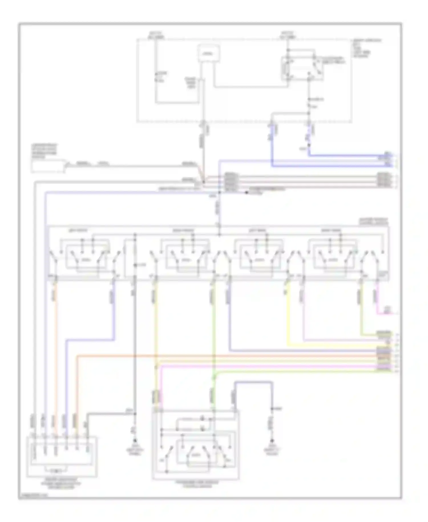 MKS Lincoln I (2008-2012): Power windows circuit (1 of 2)