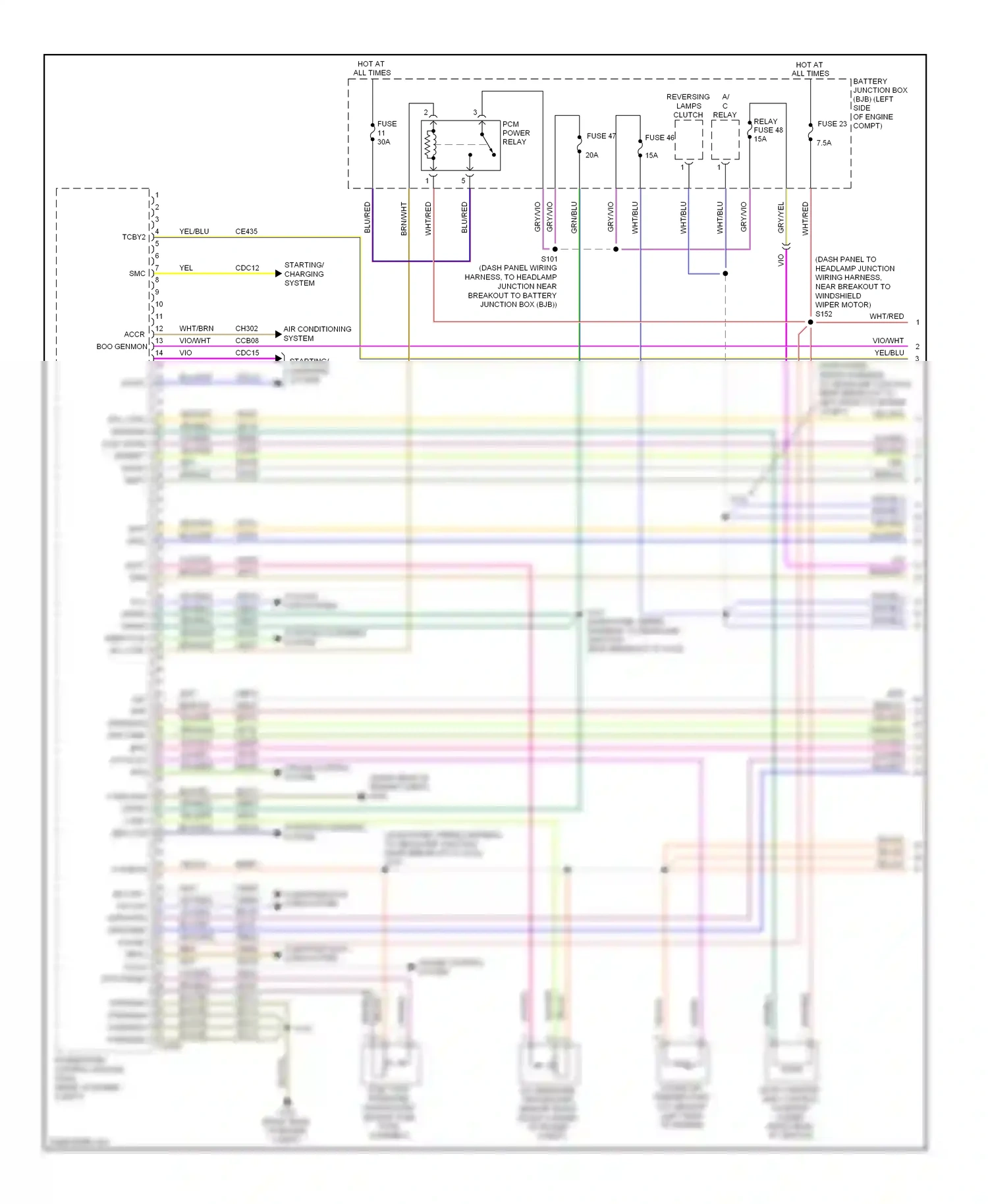 Lincoln MKS I (2008-2012) c ref gen com wiring diagram  (1 of 1)