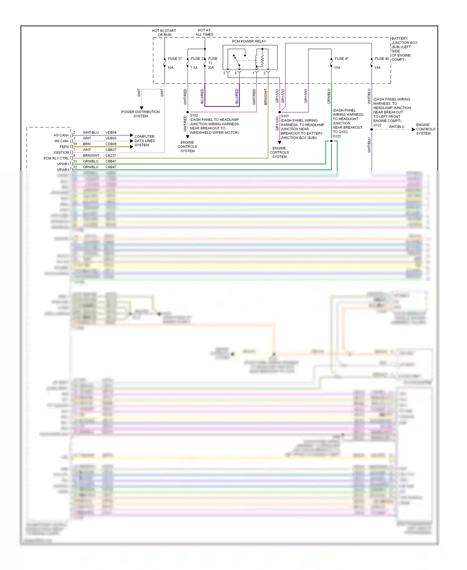 Lincoln MKS I (2008-2012) computer data lines system wiring diagram  (43 of 49)
