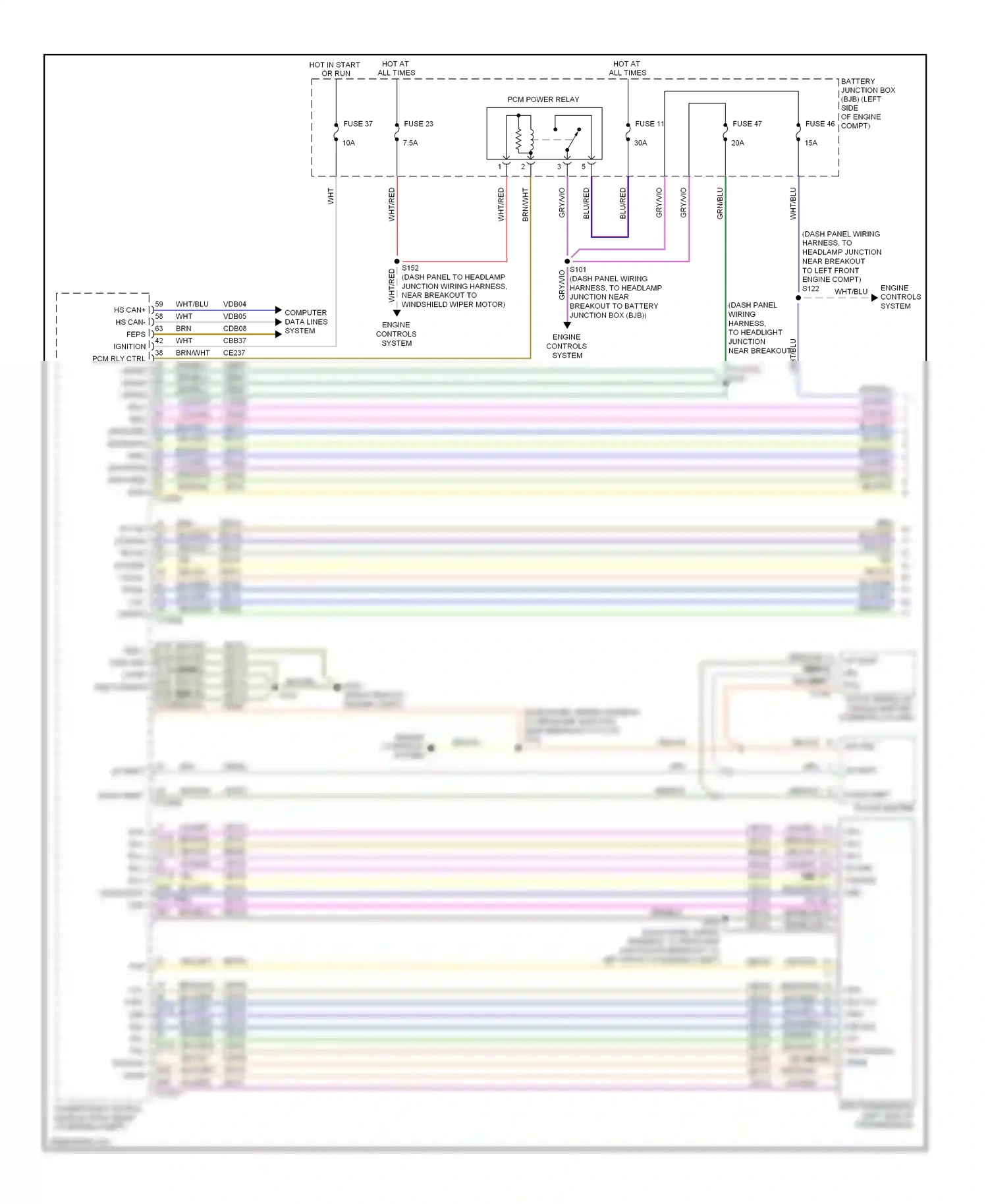 Lincoln MKS I (2008-2012) computer data lines system wiring diagram  (41 of 49)