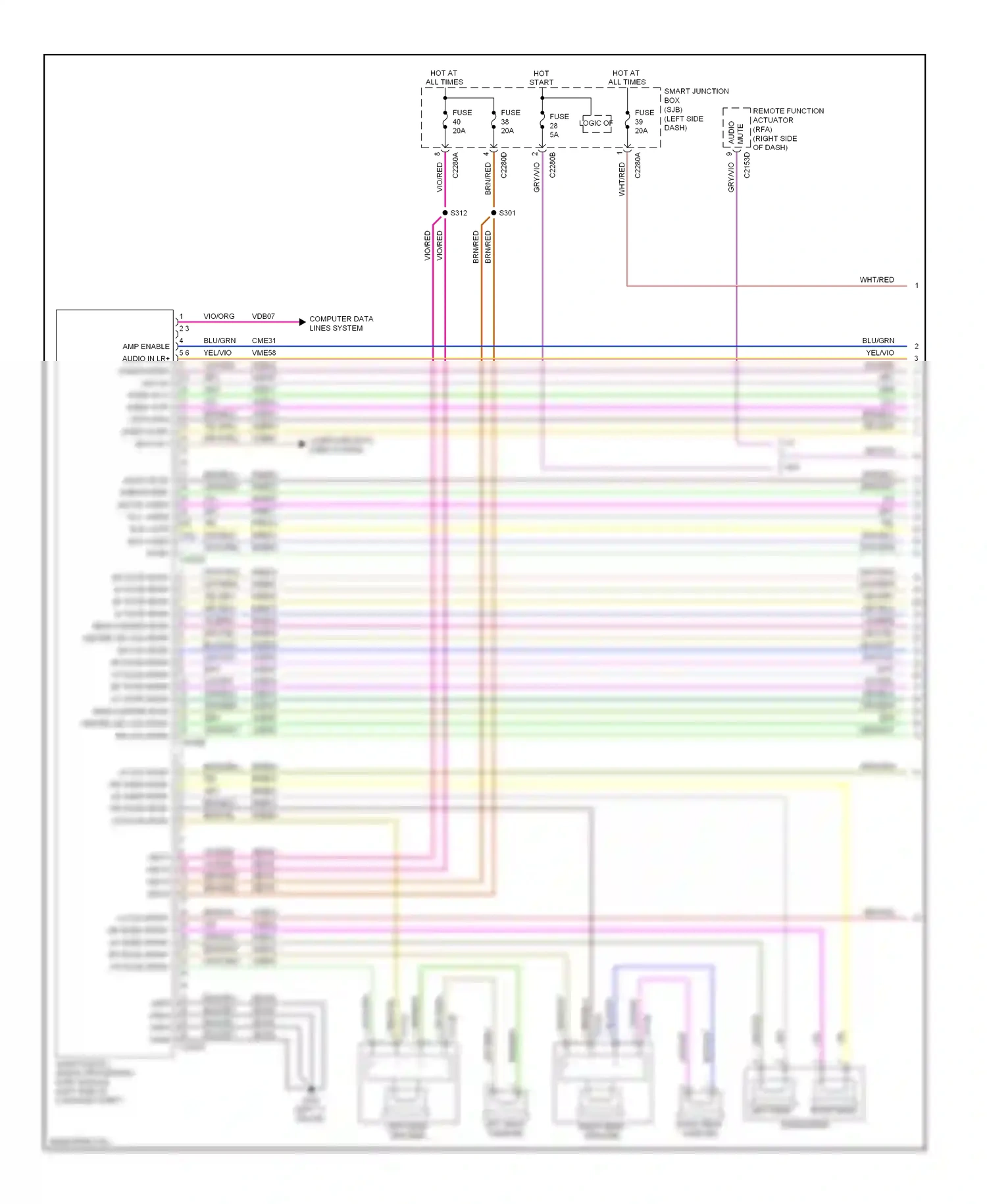 Lincoln MKS I (2008-2012) computer data lines system wiring diagram  (27 of 49)