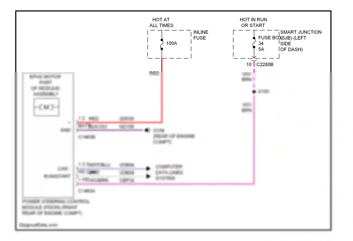 Lincoln MKS I (2008-2012) computer data lines system wiring diagram  (13 of 49)